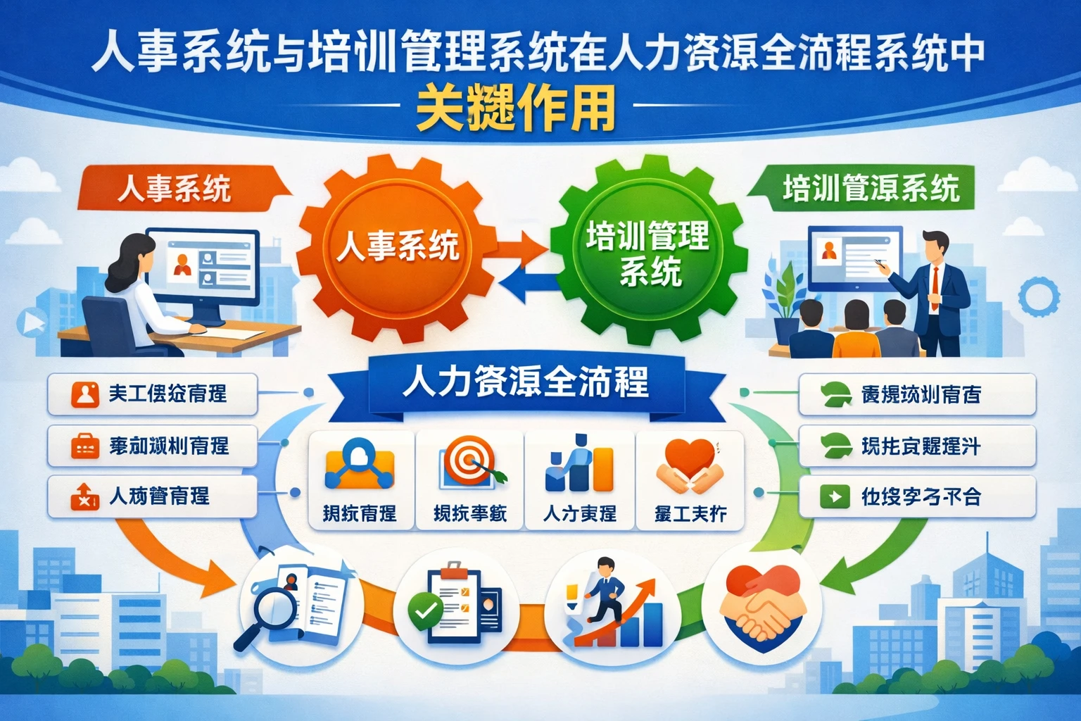 人事系统与培训管理系统在人力资源全流程系统中的关键作用