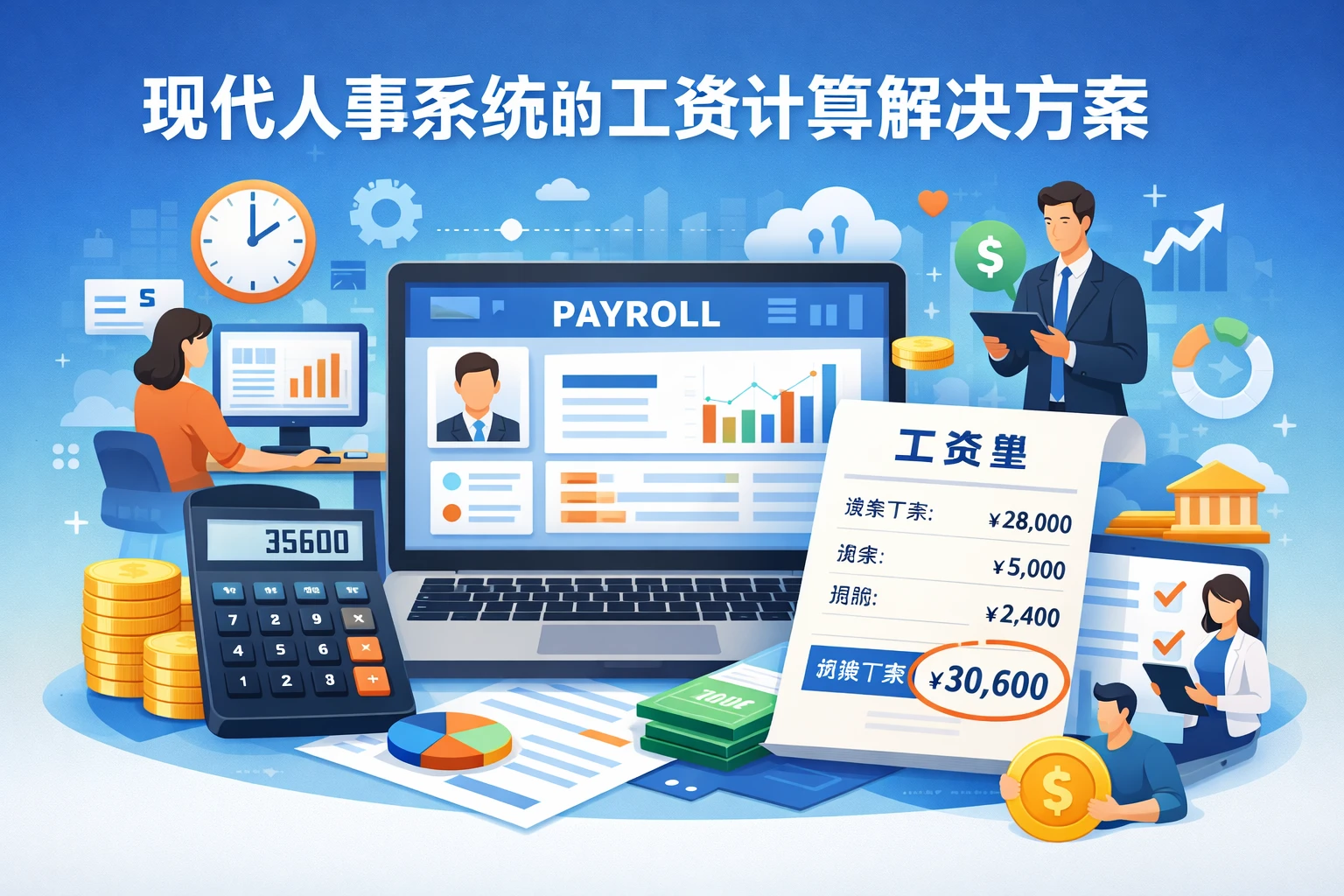 现代人事系统的工资计算解决方案