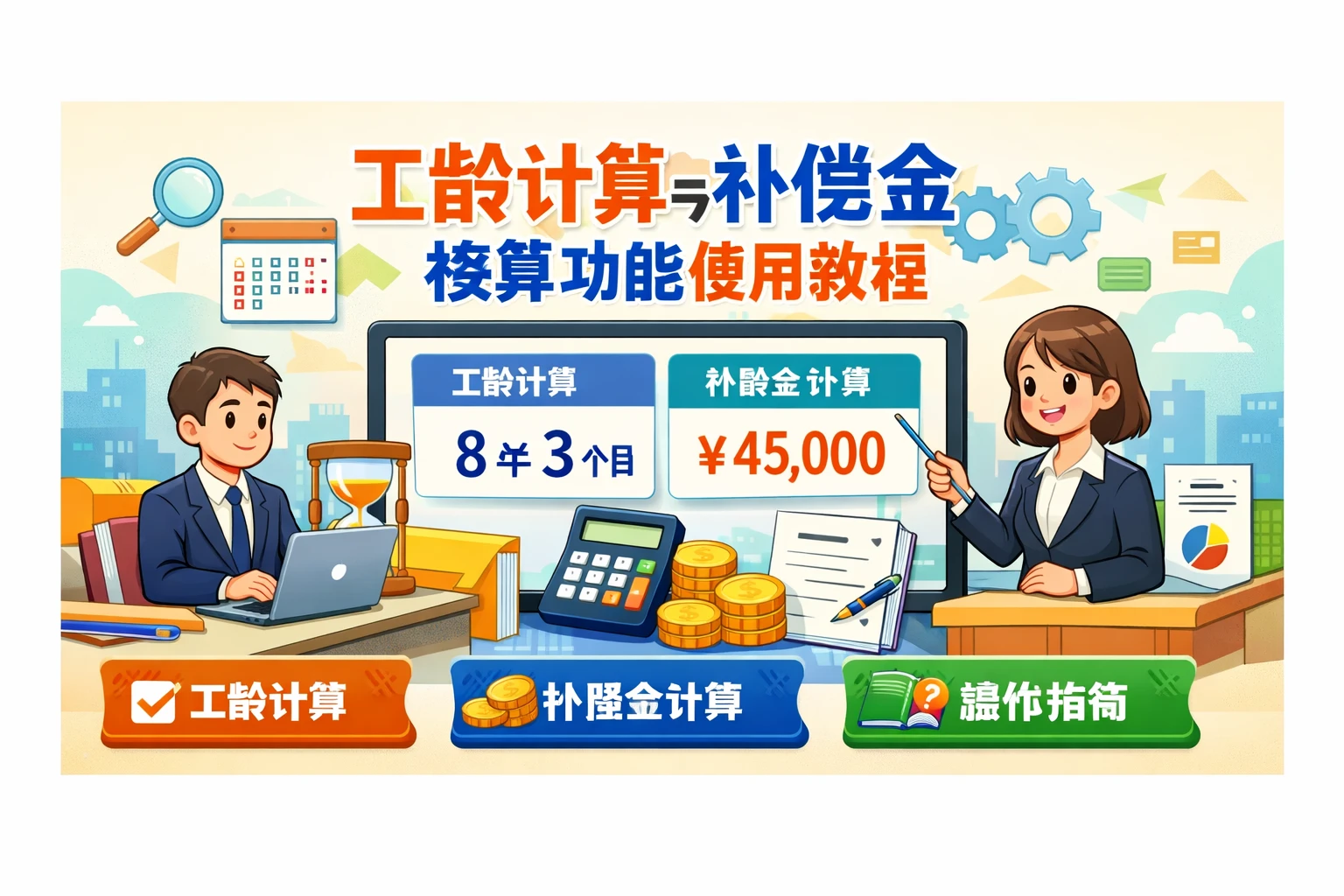 工龄计算与补偿金核算功能使用教程