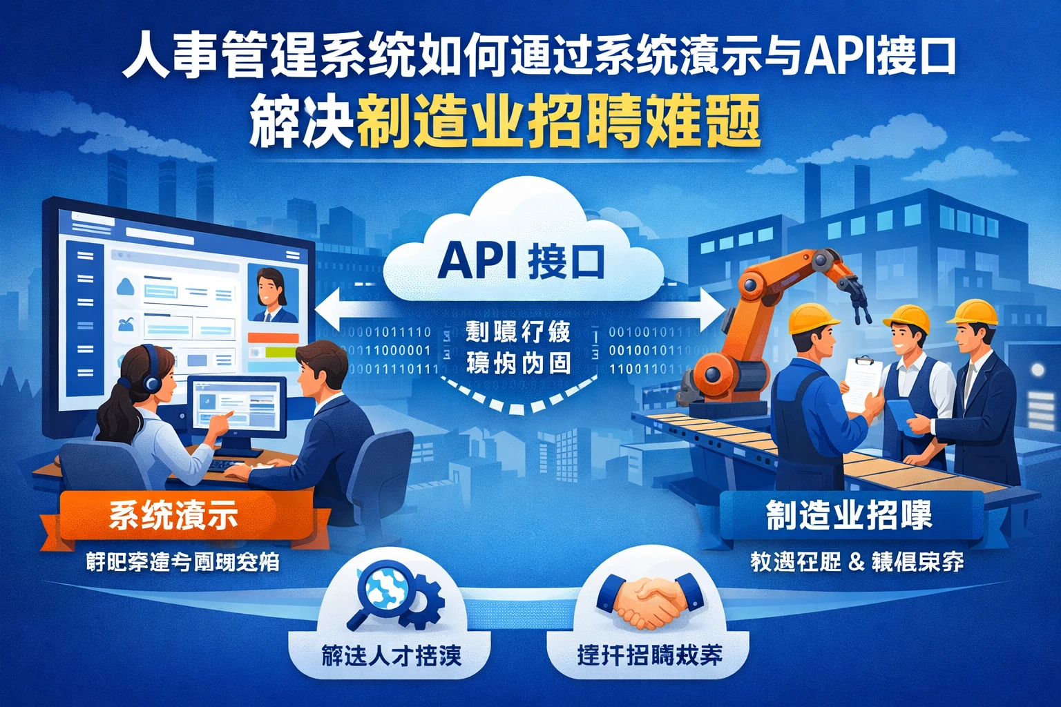 人事管理系统如何通过系统演示与API接口解决制造业招聘难题