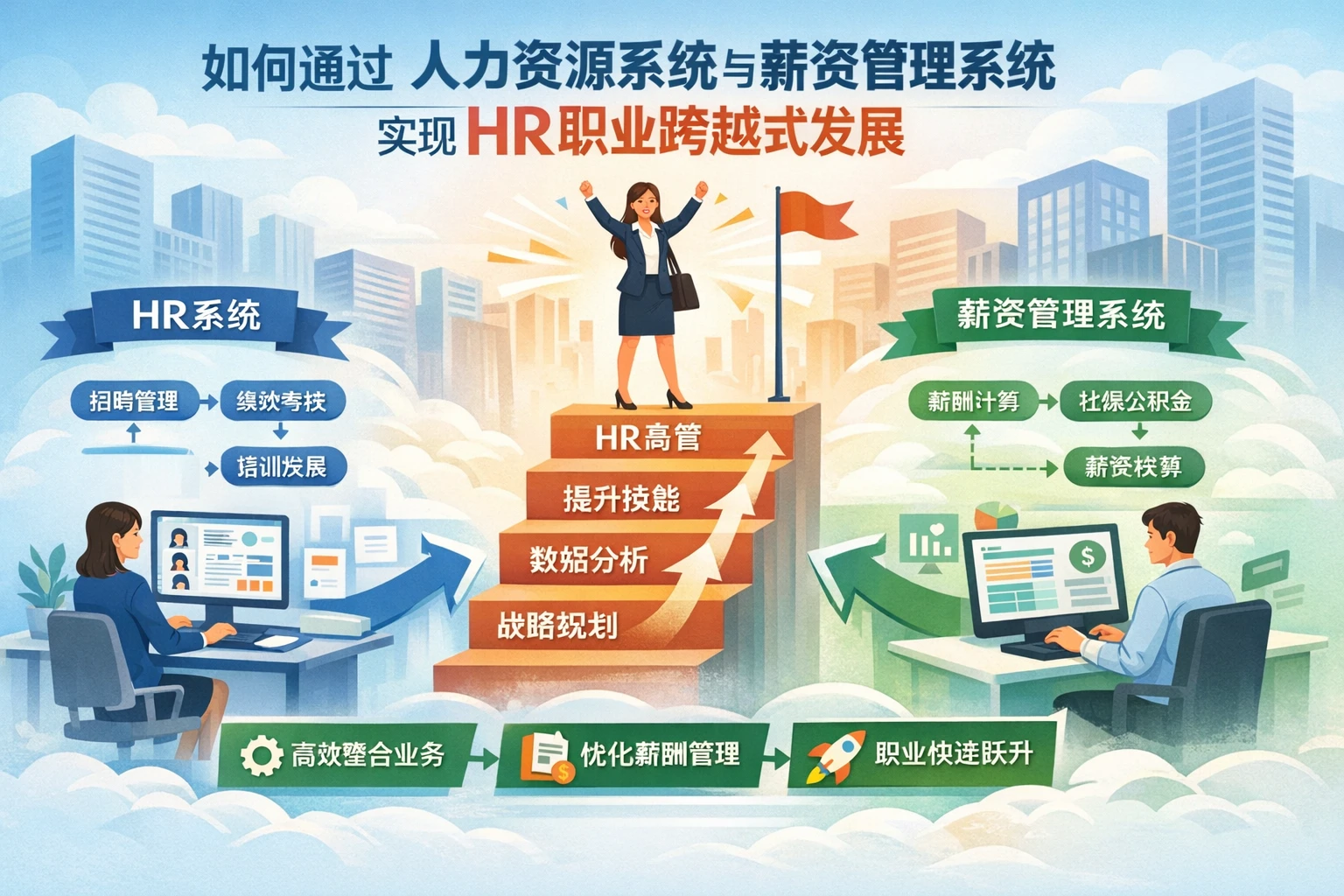 如何通过人力资源系统与薪资管理系统实现HR职业跨越式发展
