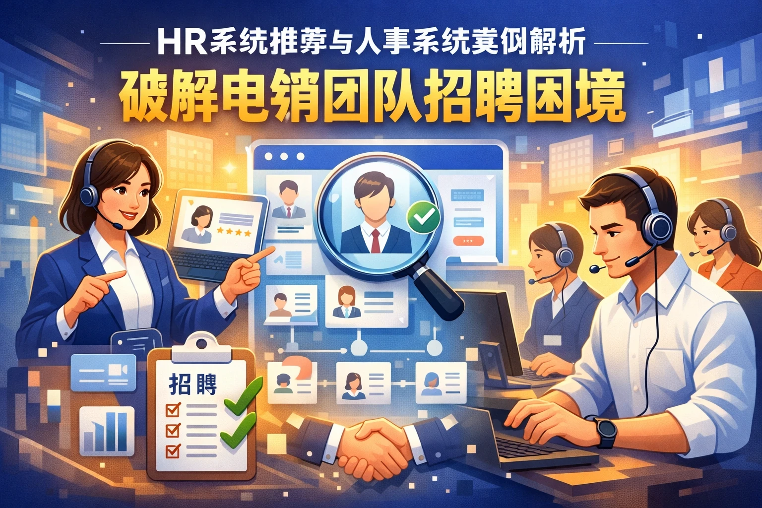 HR系统推荐与人事系统案例解析：破解电销团队招聘困境