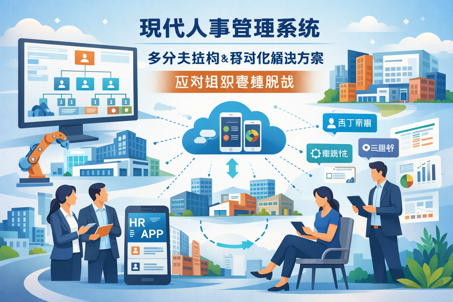 现代人事管理系统：多分支结构与移动化解决方案应对组织管理挑战