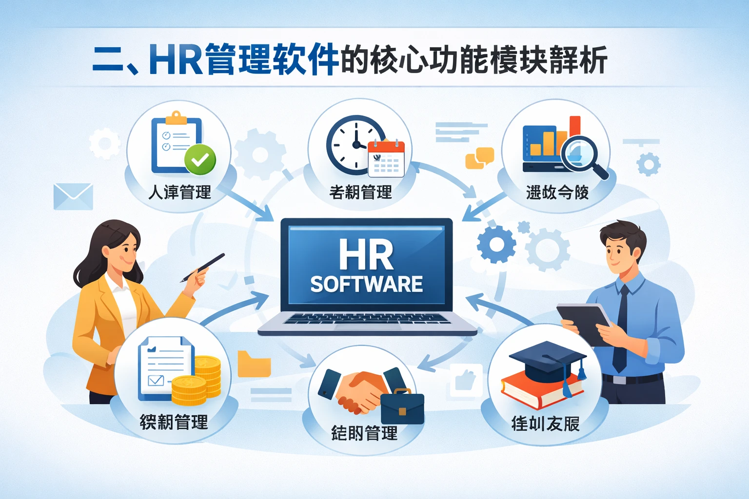 二、HR管理软件的核心功能模块解析