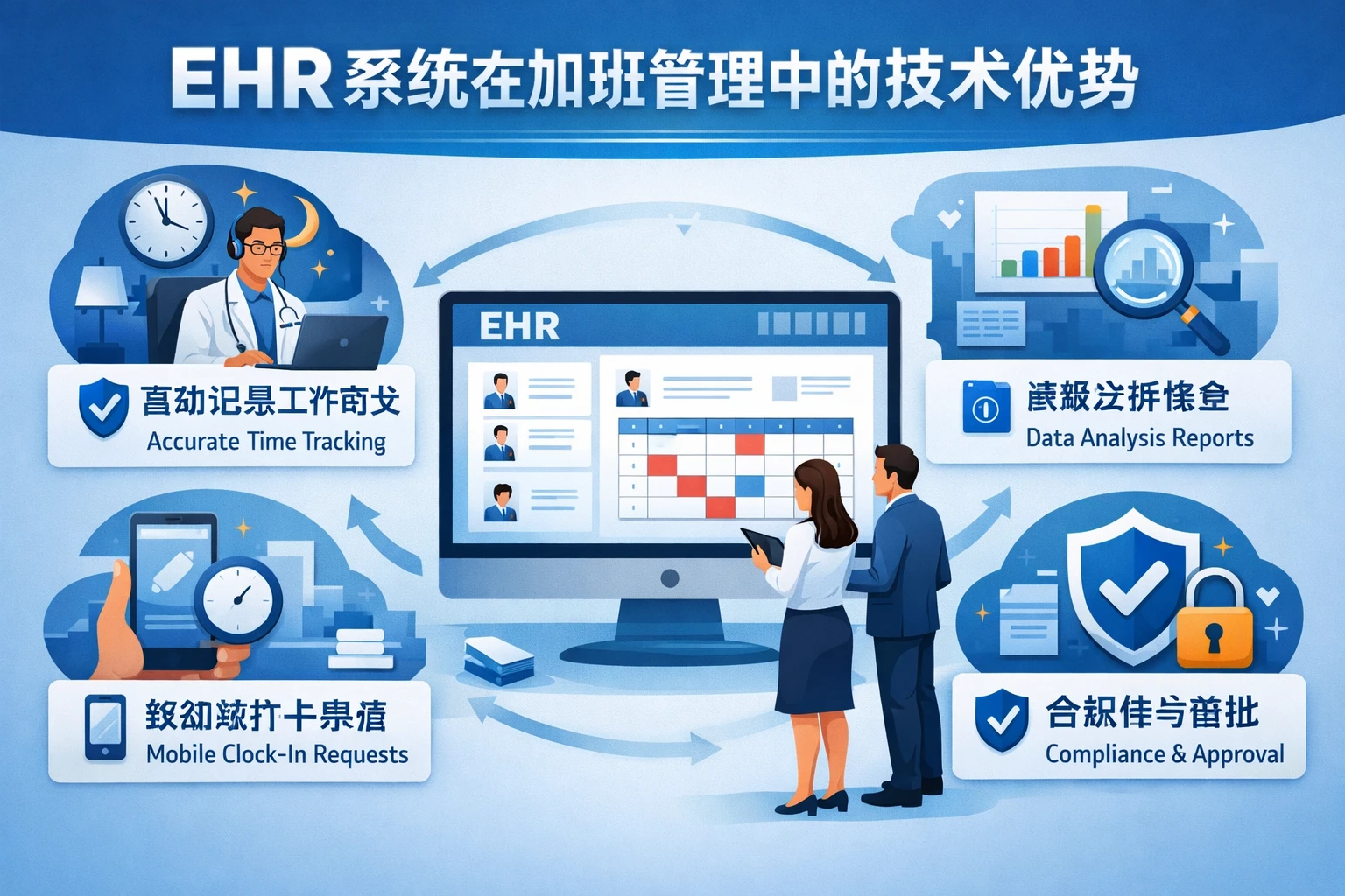 EHR系统在加班管理中的技术优势