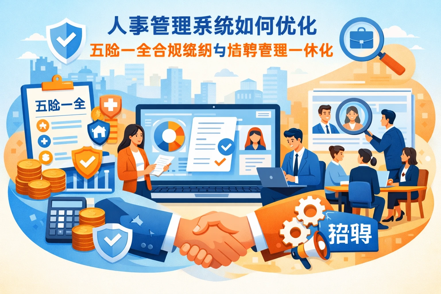 人事管理系统如何优化五险一金合规缴纳与招聘管理一体化