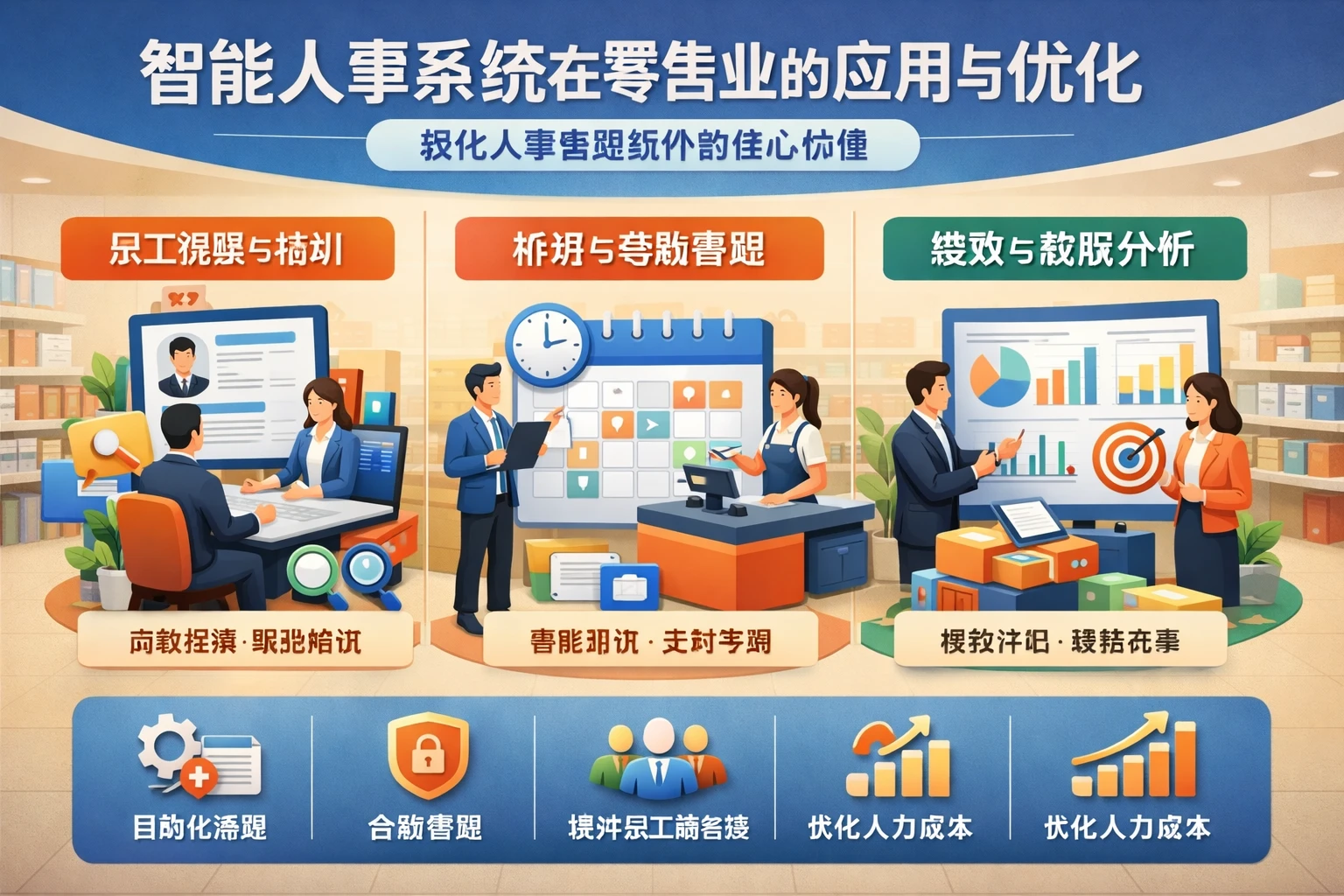 智能人事系统在零售业的应用与优化:现代人事管理软件的核心价值