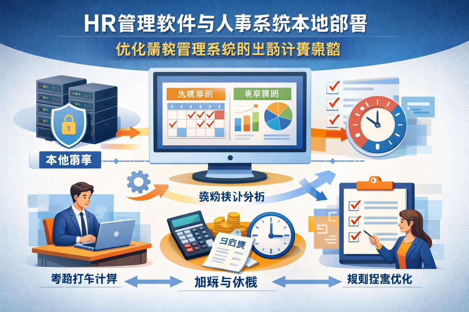 HR管理软件与人事系统本地部署：优化薪资管理系统的出勤计算策略