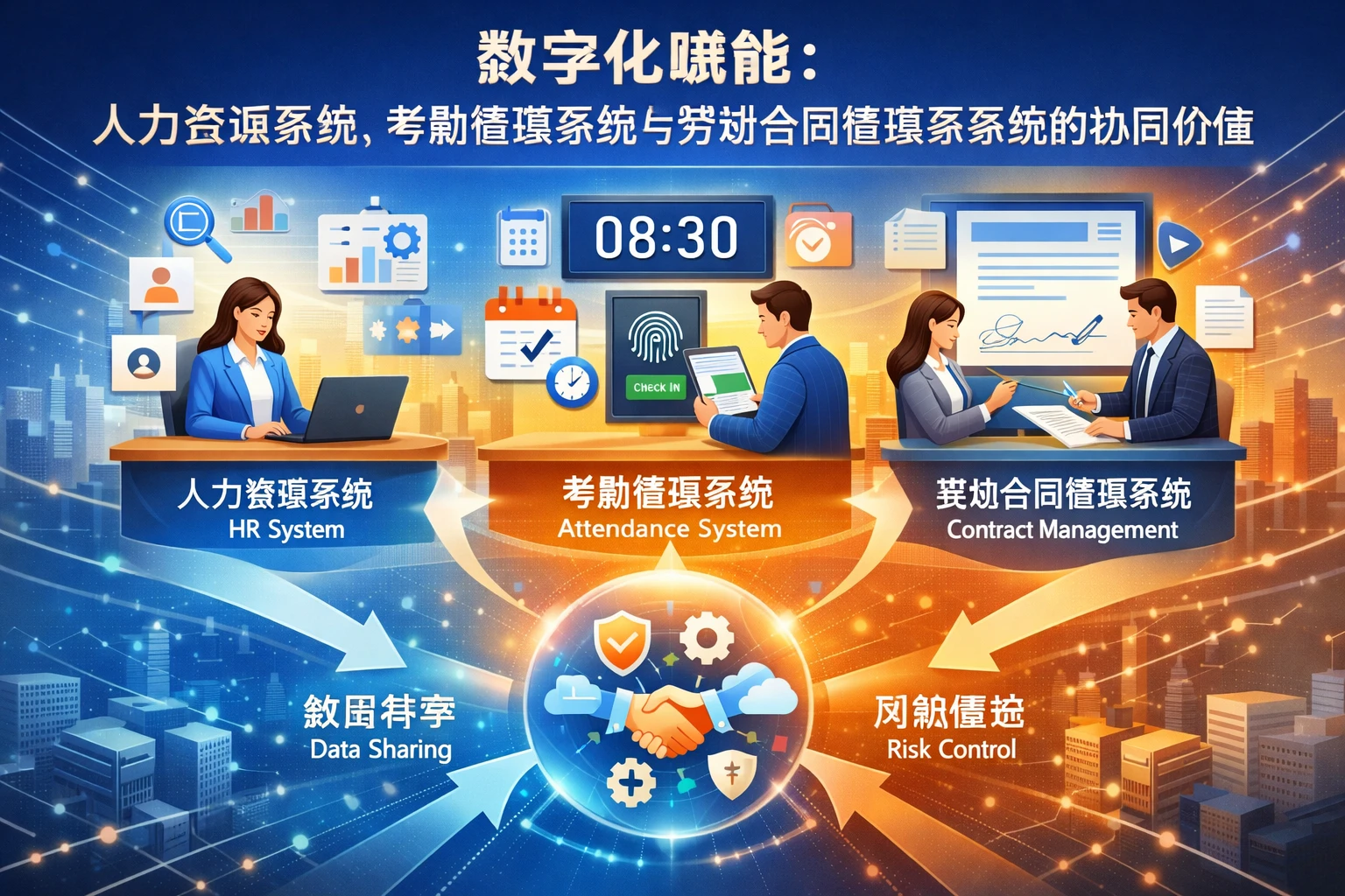 数字化赋能：人力资源系统、考勤管理系统与劳动合同管理系统的协同价值
