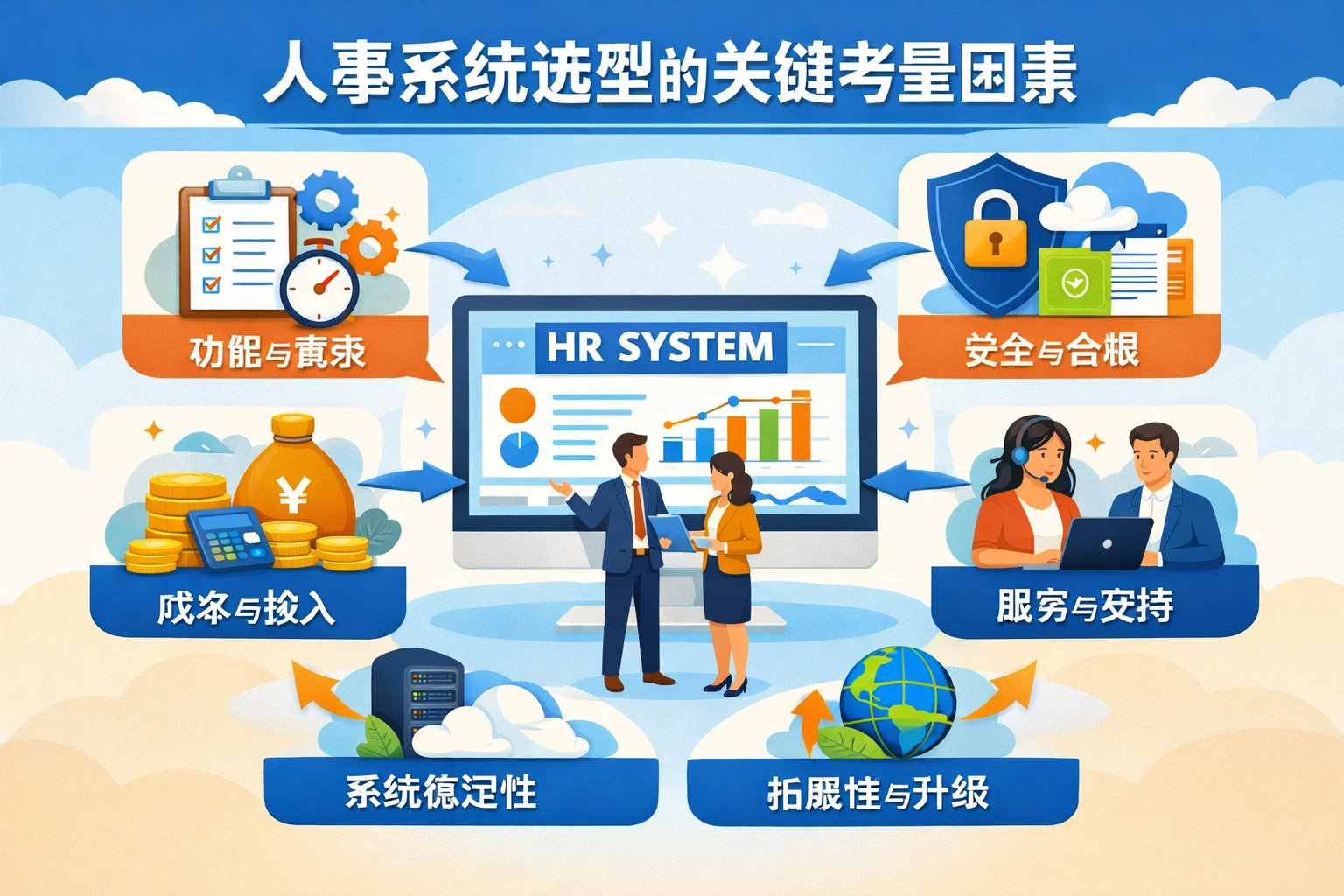 人事系统选型的关键考量因素