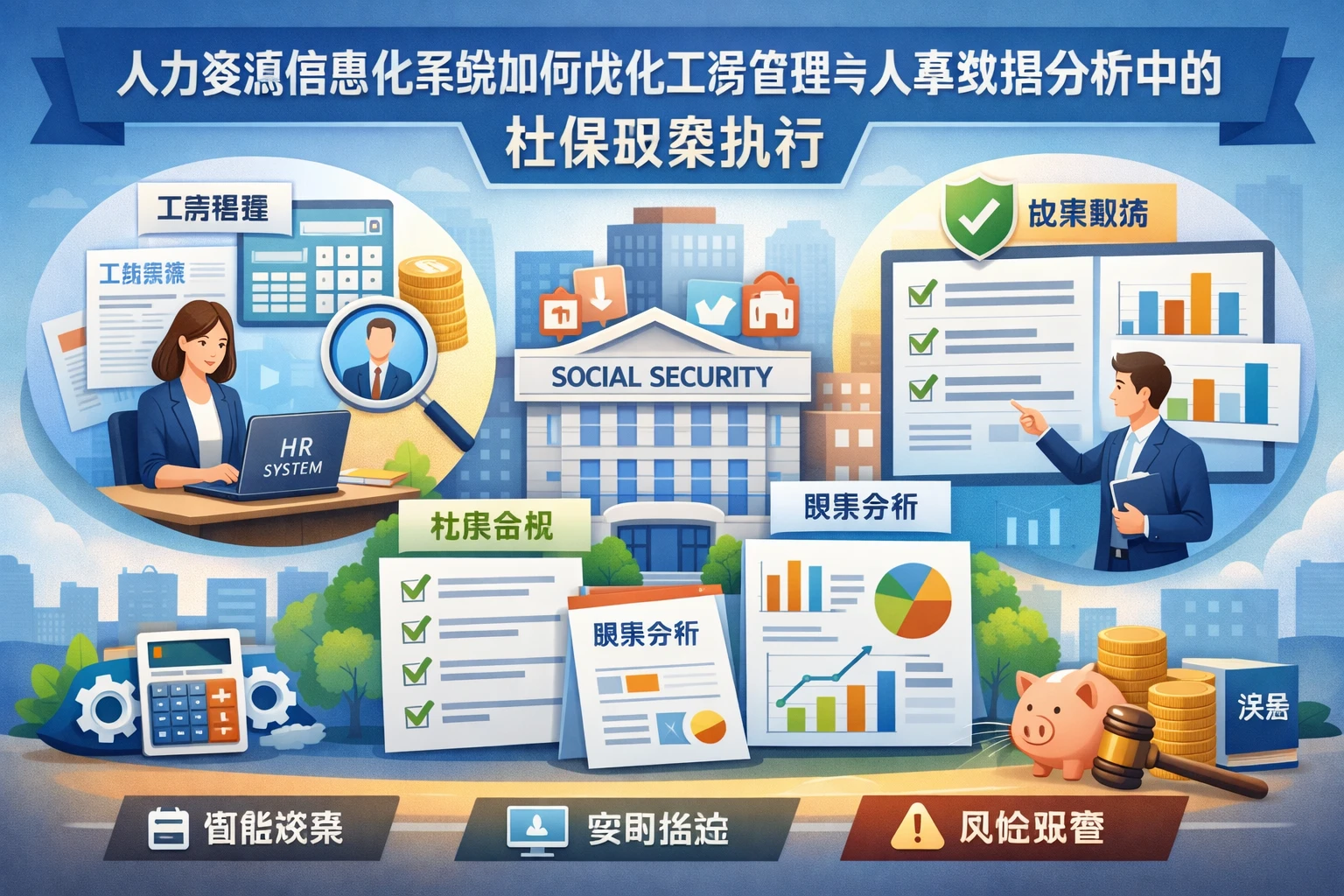 人力资源信息化系统如何优化工资管理与人事数据分析中的社保政策执行