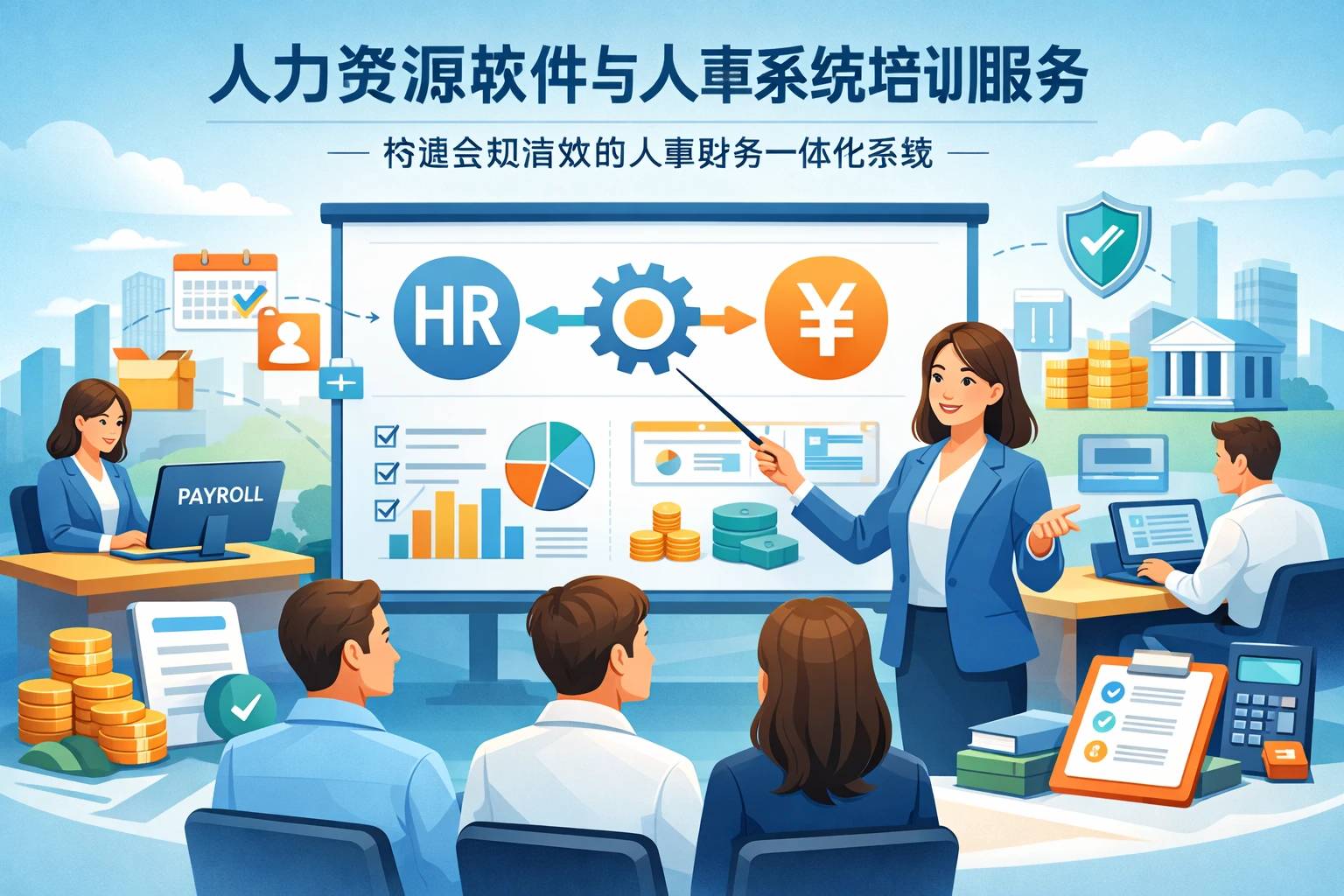人力资源软件与人事系统培训服务：构建合规高效的人事财务一体化系统
