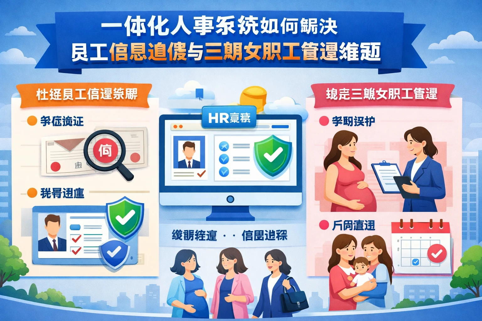 一体化人事系统如何解决员工信息造假与三期女职工管理难题