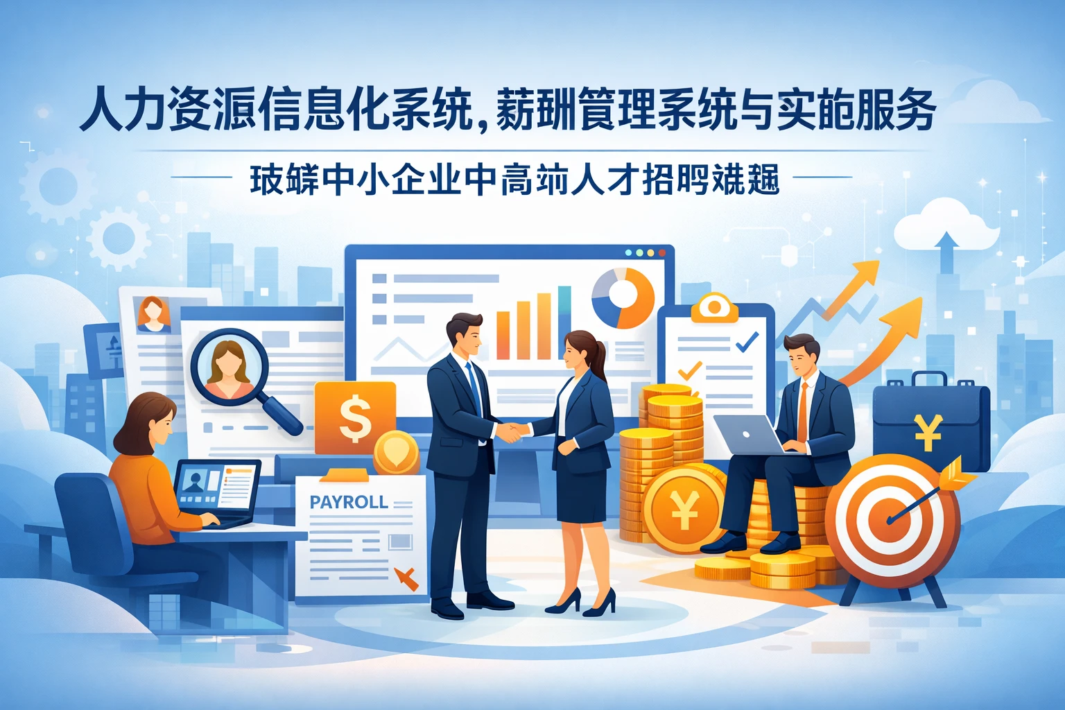 人力资源信息化系统、薪酬管理系统与实施服务：破解中小企业中高端人才招聘难题