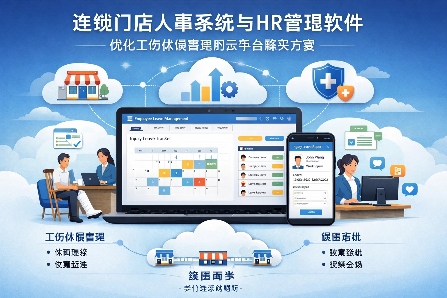 连锁门店人事系统与HR管理软件：优化工伤休假管理的云平台解决方案
