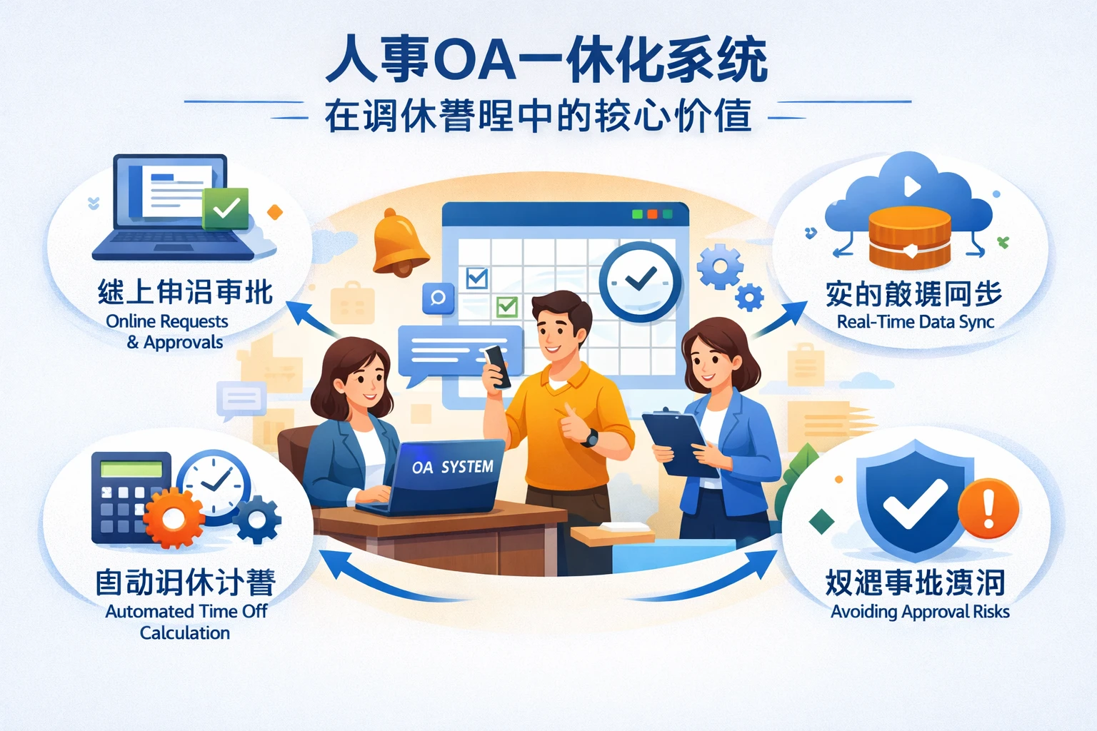 人事OA一体化系统在调休管理中的核心价值