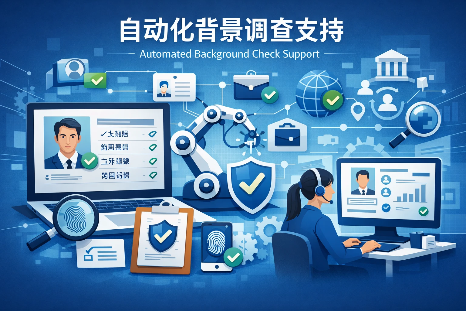 自动化背景调查支持