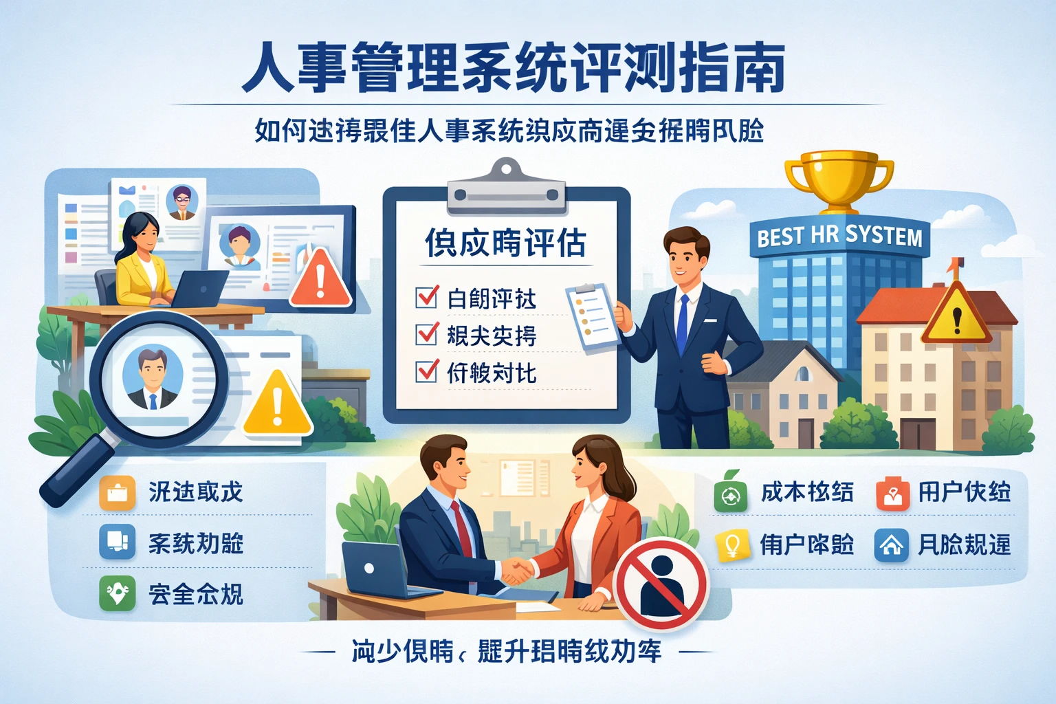 人事管理系统评测指南：如何选择最佳人事系统供应商避免招聘风险