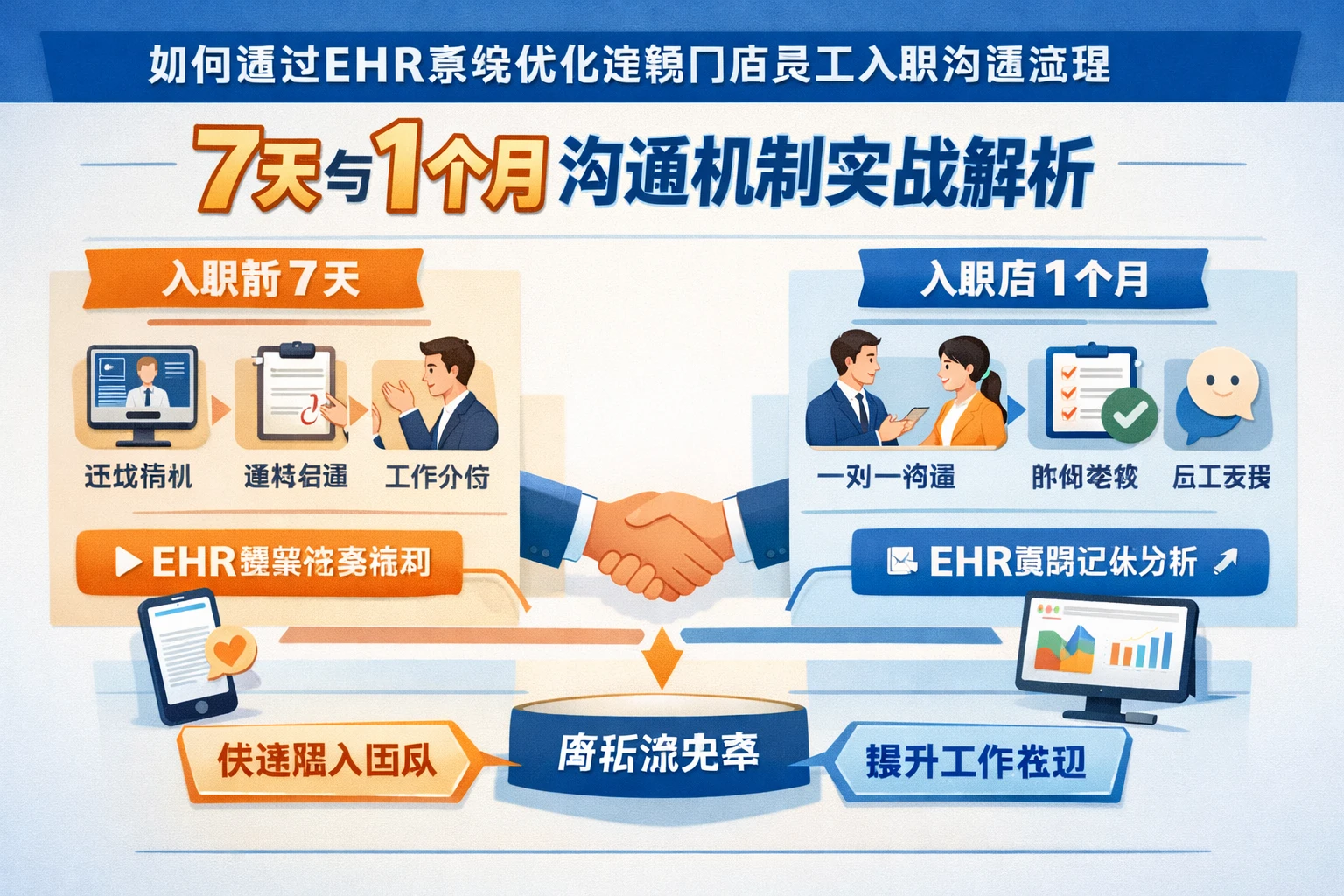 如何通过EHR系统优化连锁门店员工入职沟通流程——7天与1个月沟通机制实战解析