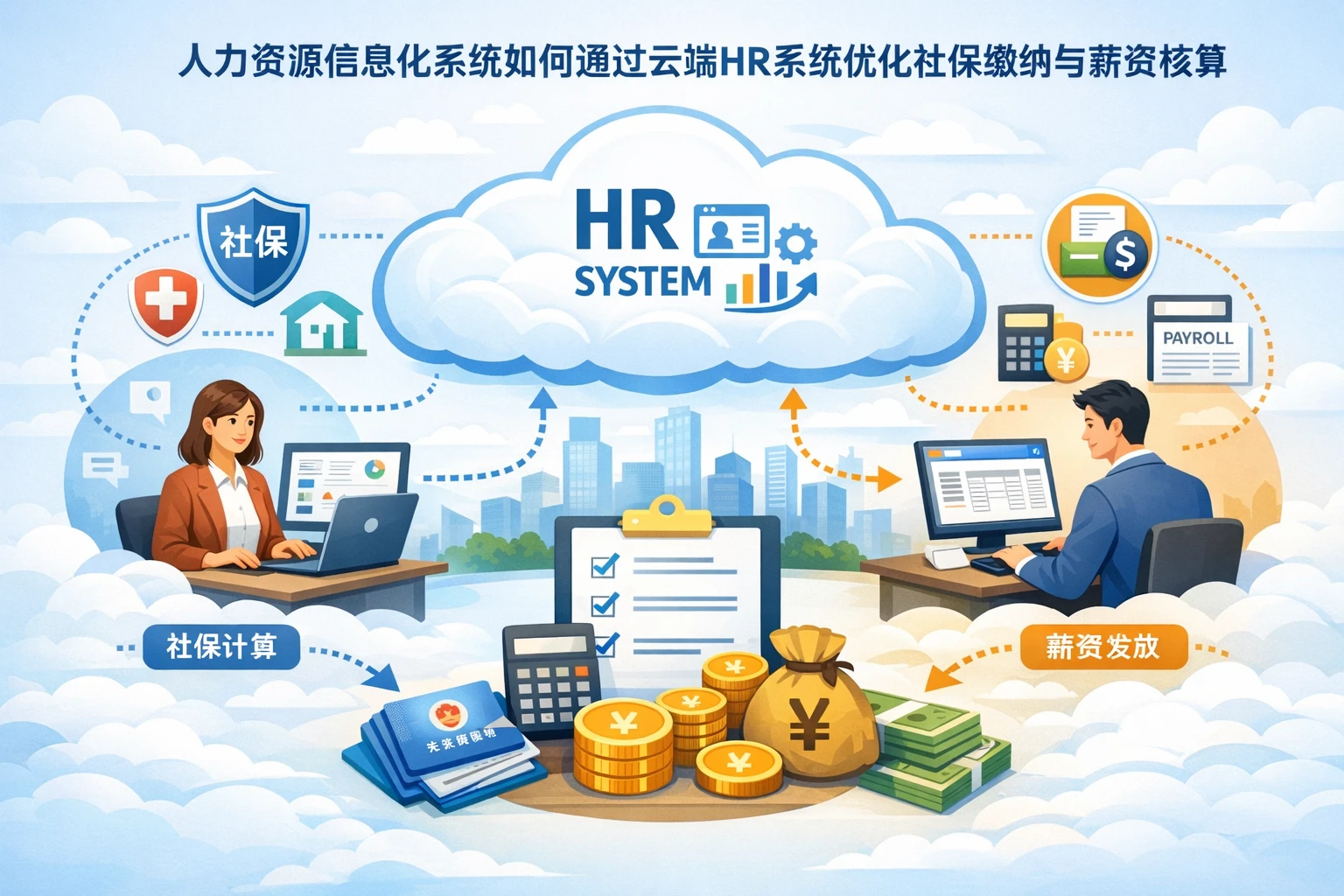 人力资源信息化系统如何通过云端HR系统优化社保缴纳与薪资核算
