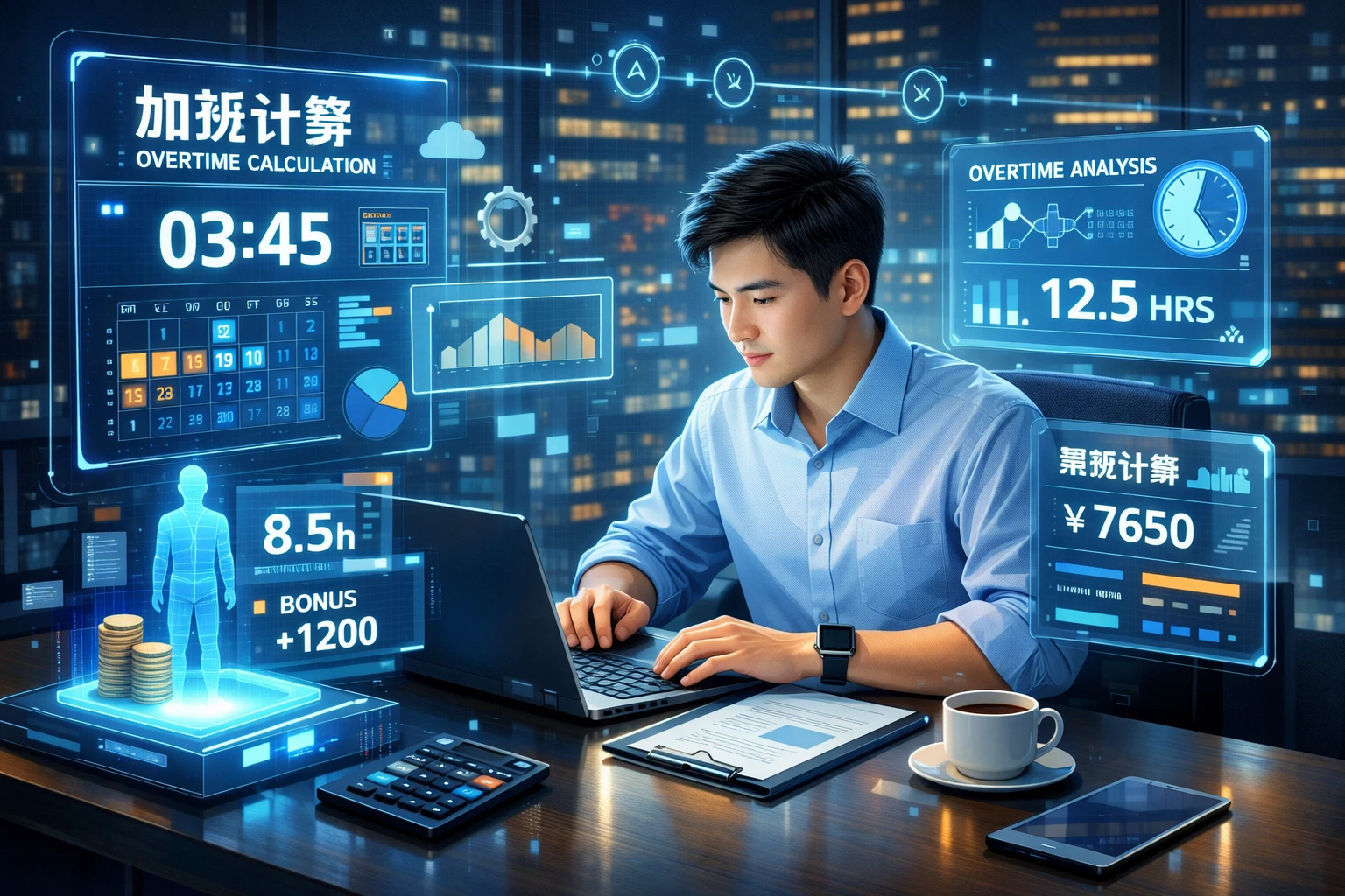 智能化的加班计算