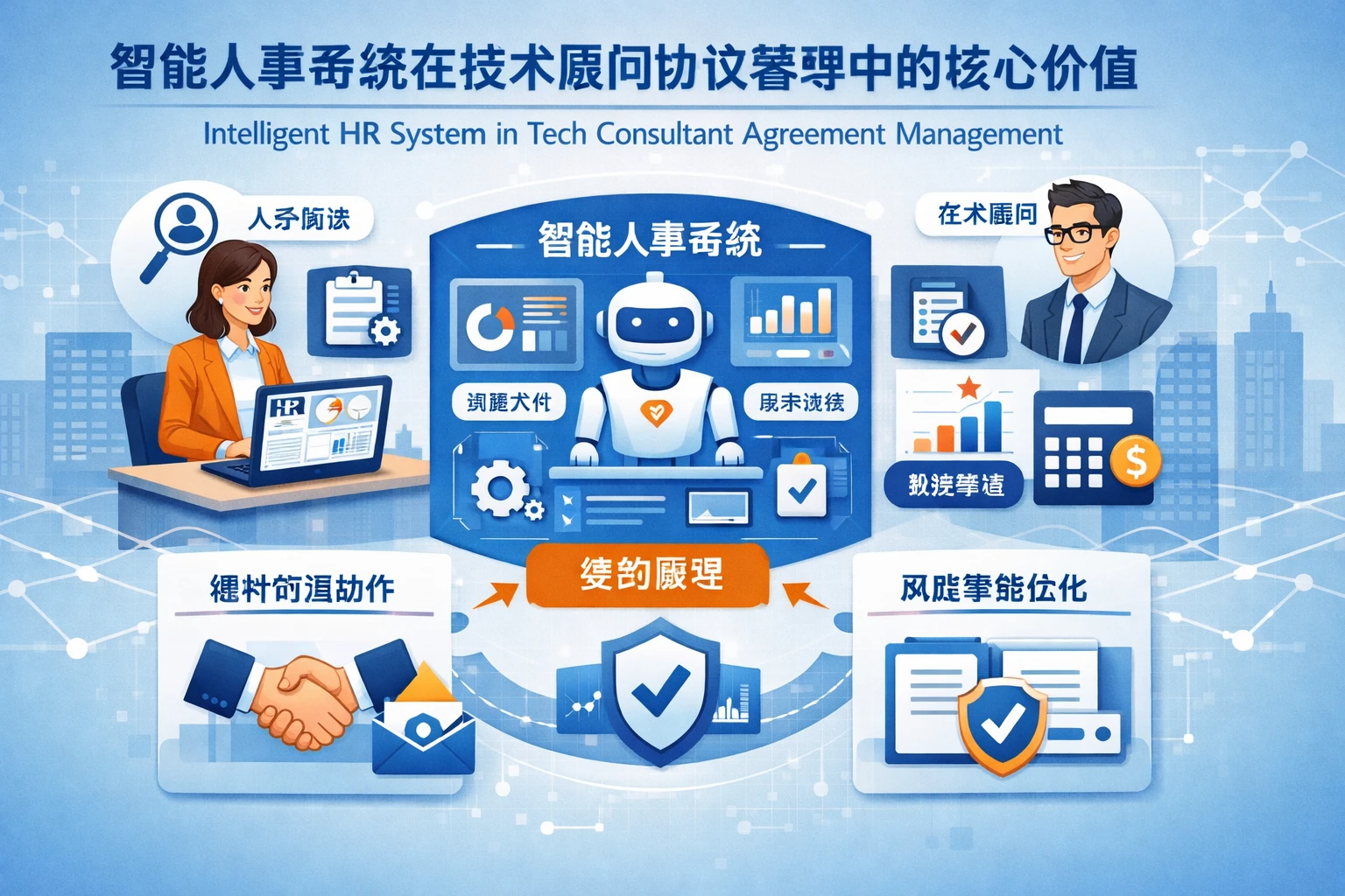 智能人事系统在技术顾问协议管理中的核心价值