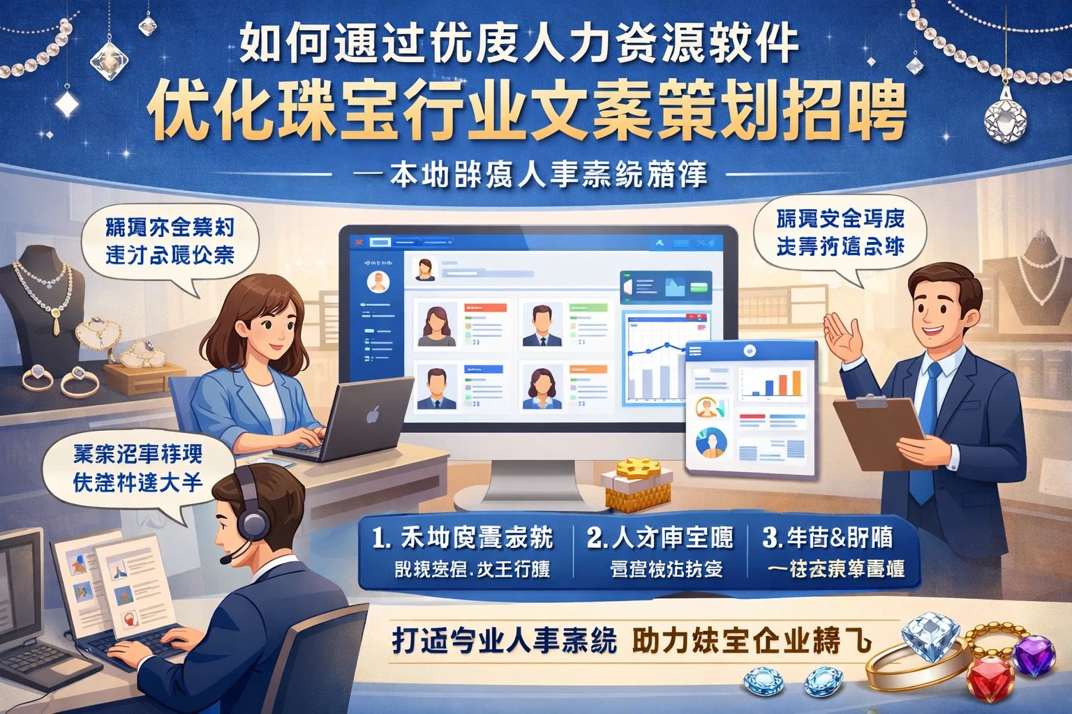 如何通过优质人力资源软件优化珠宝行业文案策划招聘——本地部署人事系统推荐