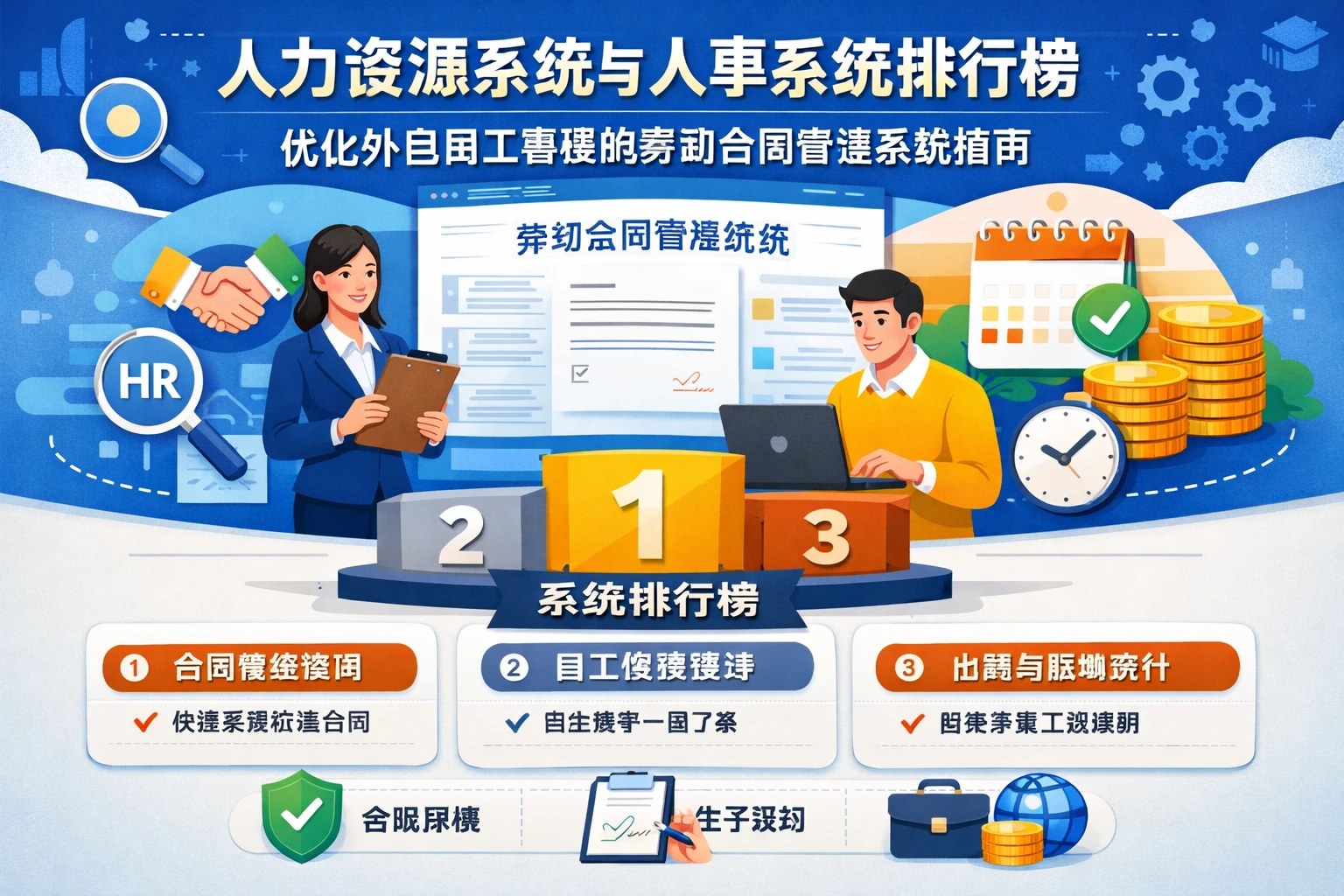 人力资源系统与人事系统排行榜：优化外包用工管理的劳动合同管理系统指南