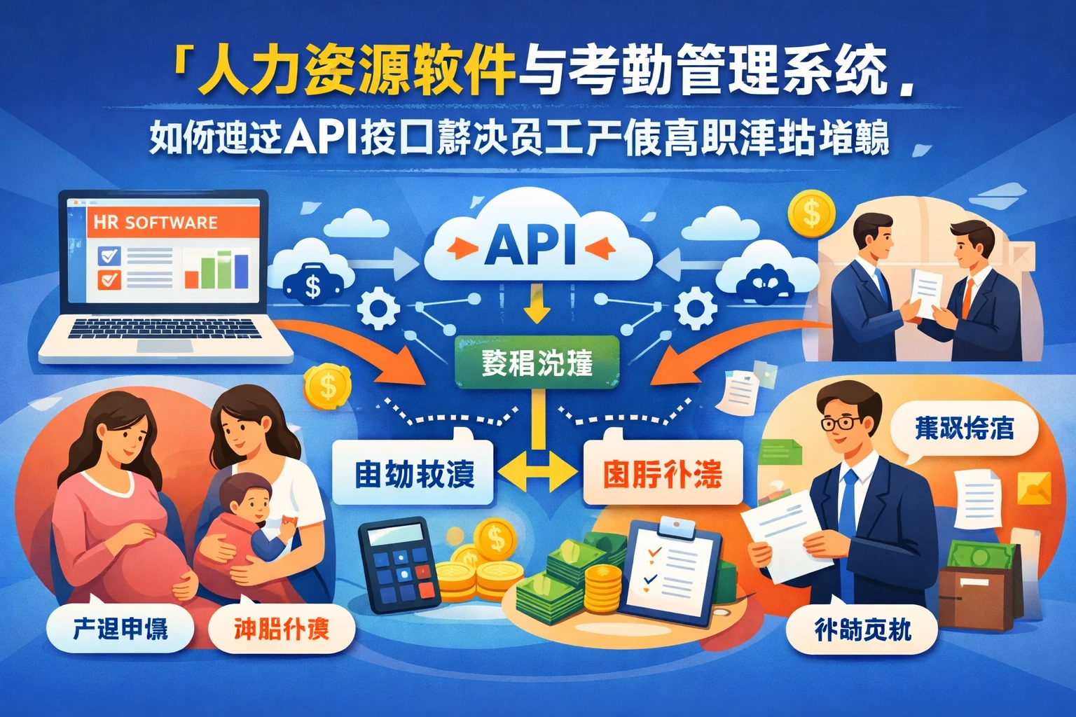 人力资源软件与考勤管理系统如何通过API接口解决员工产假离职津贴难题