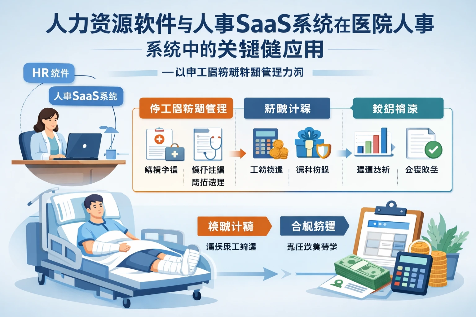 人力资源软件与人事SaaS系统在医院人事系统中的关键应用——以停工留薪期薪酬管理为例