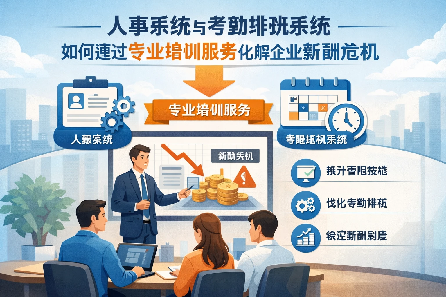 人事系统与考勤排班系统如何通过专业培训服务化解企业薪酬危机