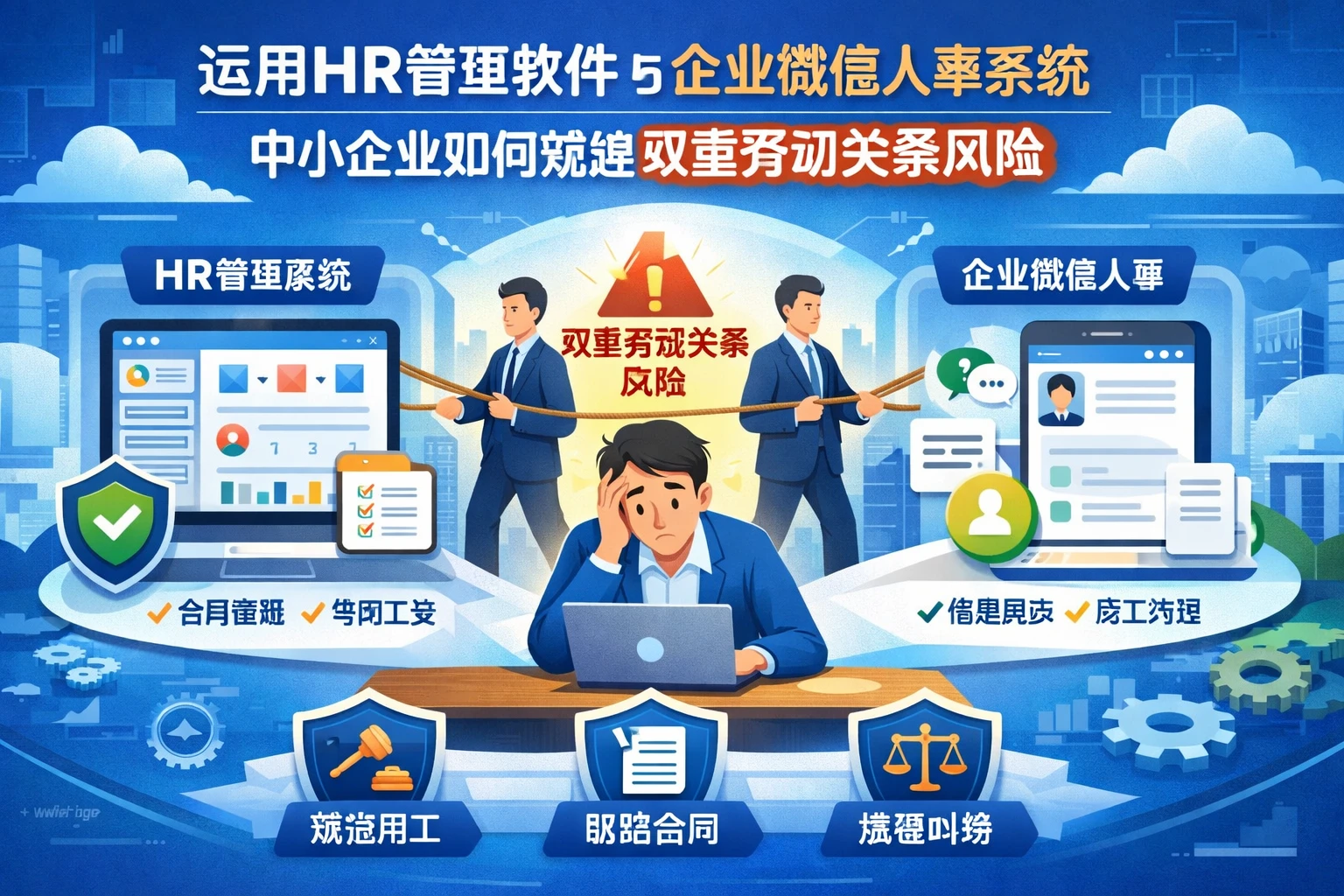 运用HR管理软件与企业微信人事系统，中小企业如何规避双重劳动关系风险