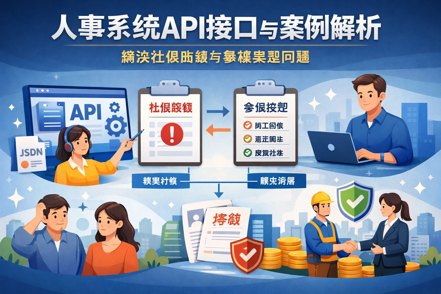 人事系统API接口与案例解析：解决社保断缴与参保类型问题