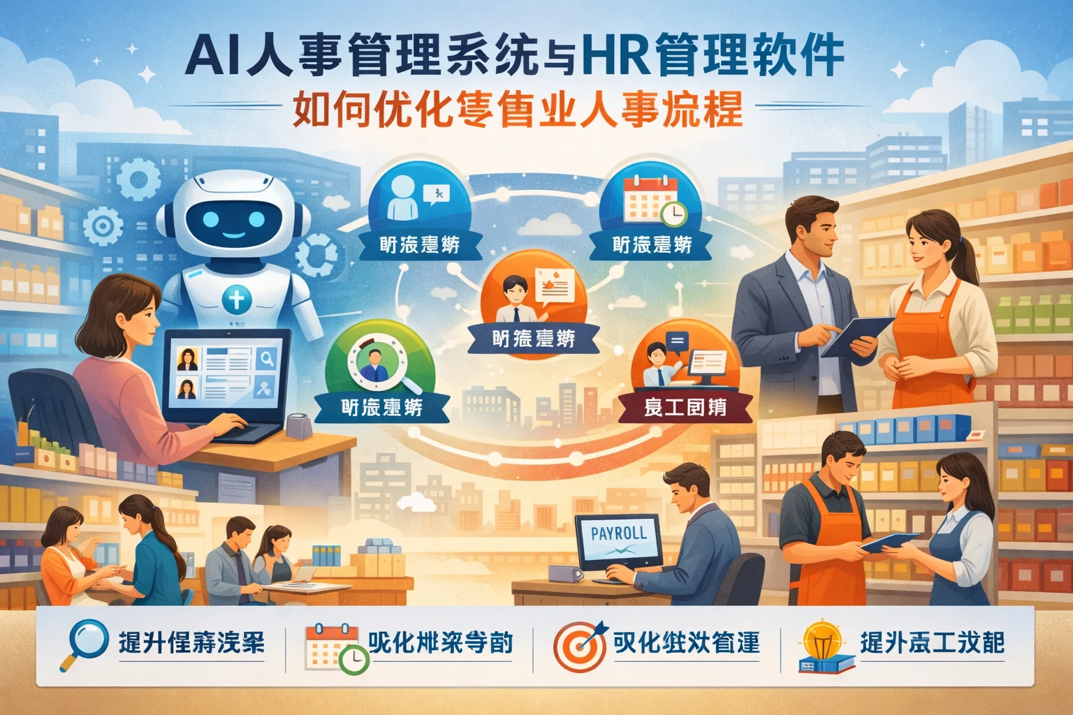 AI人事管理系统与HR管理软件如何优化零售业人事流程