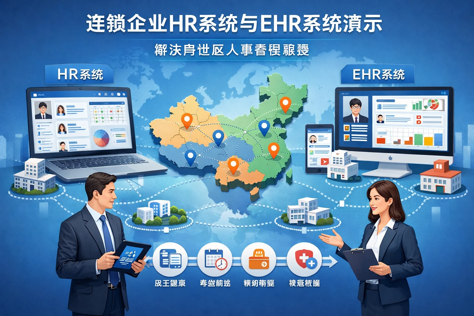 连锁企业HR系统与EHR系统演示：解决跨地区人事管理难题