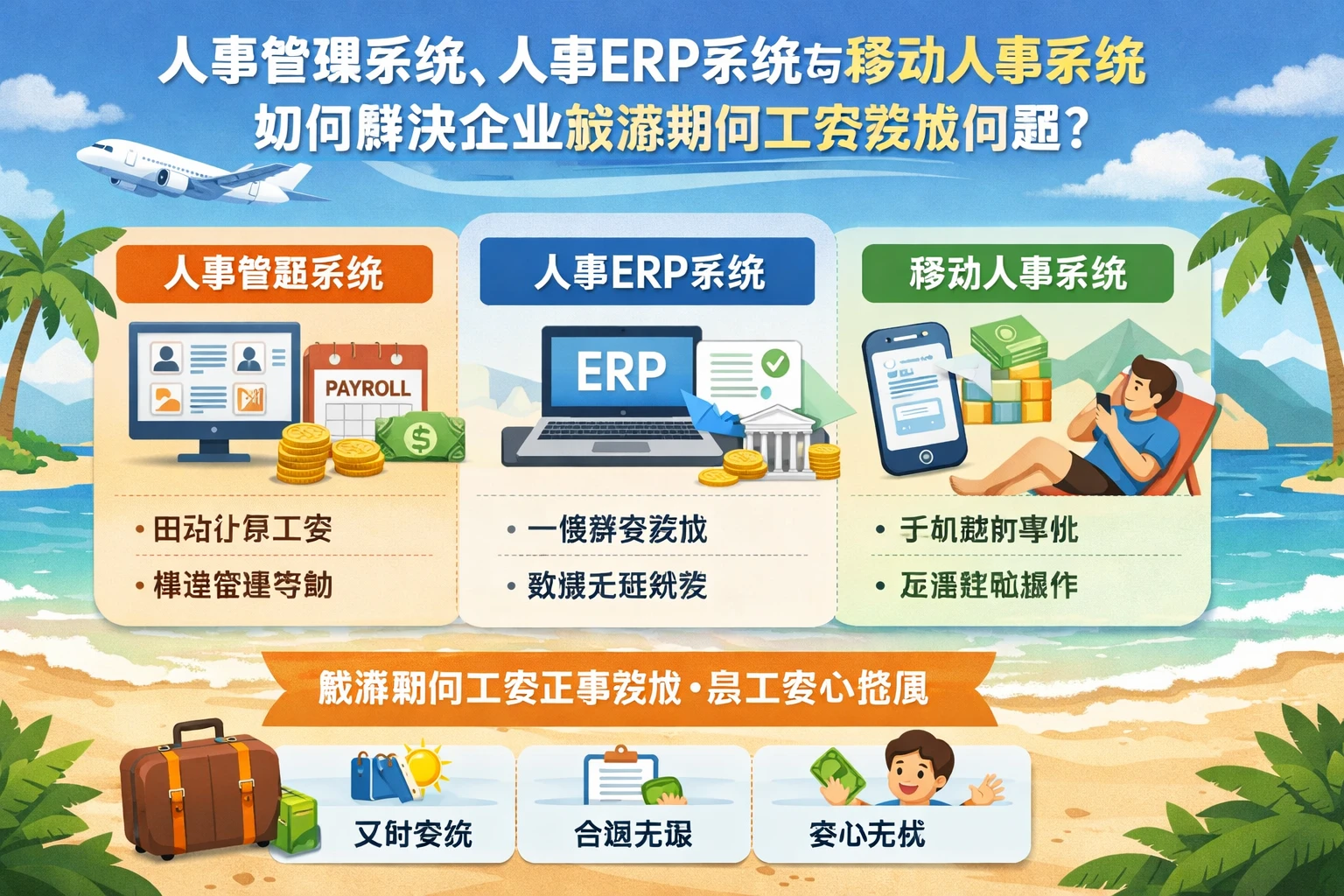 人事管理系统、人事ERP系统与移动人事系统如何解决企业旅游期间工资发放问题