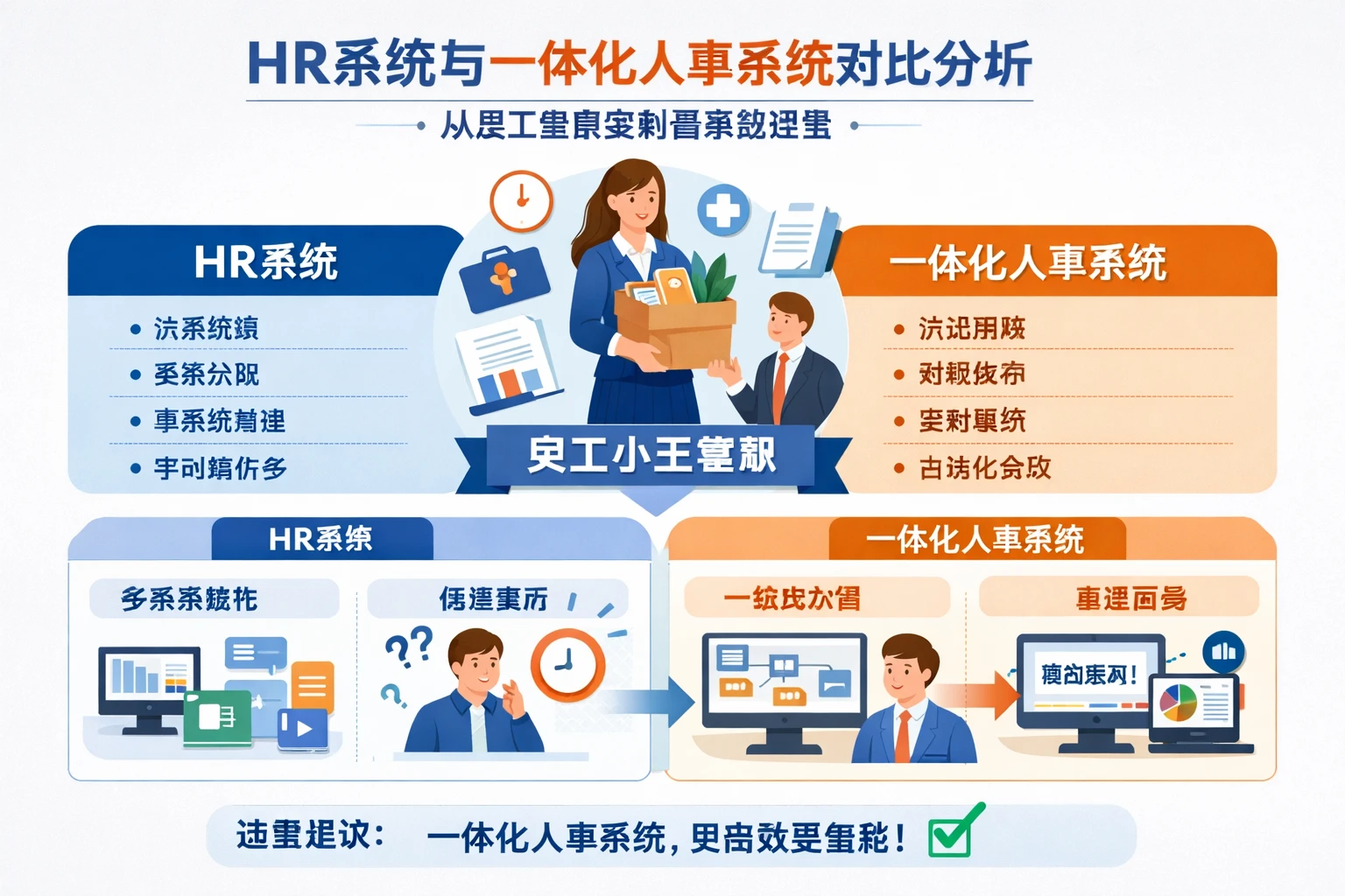 HR系统与一体化人事系统对比分析：从员工复职案例看系统选型