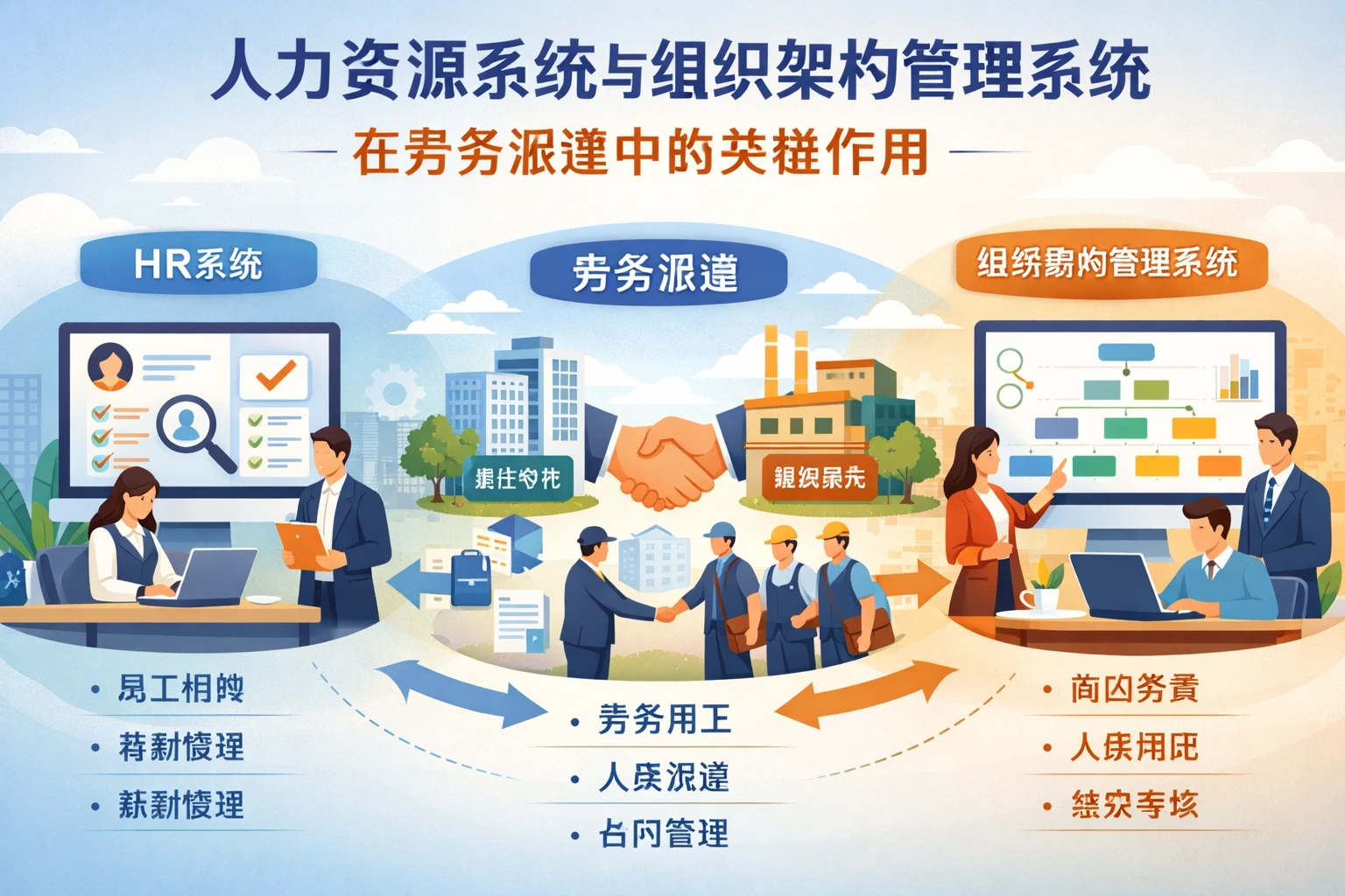 人力资源系统与组织架构管理系统在劳务派遣中的关键作用