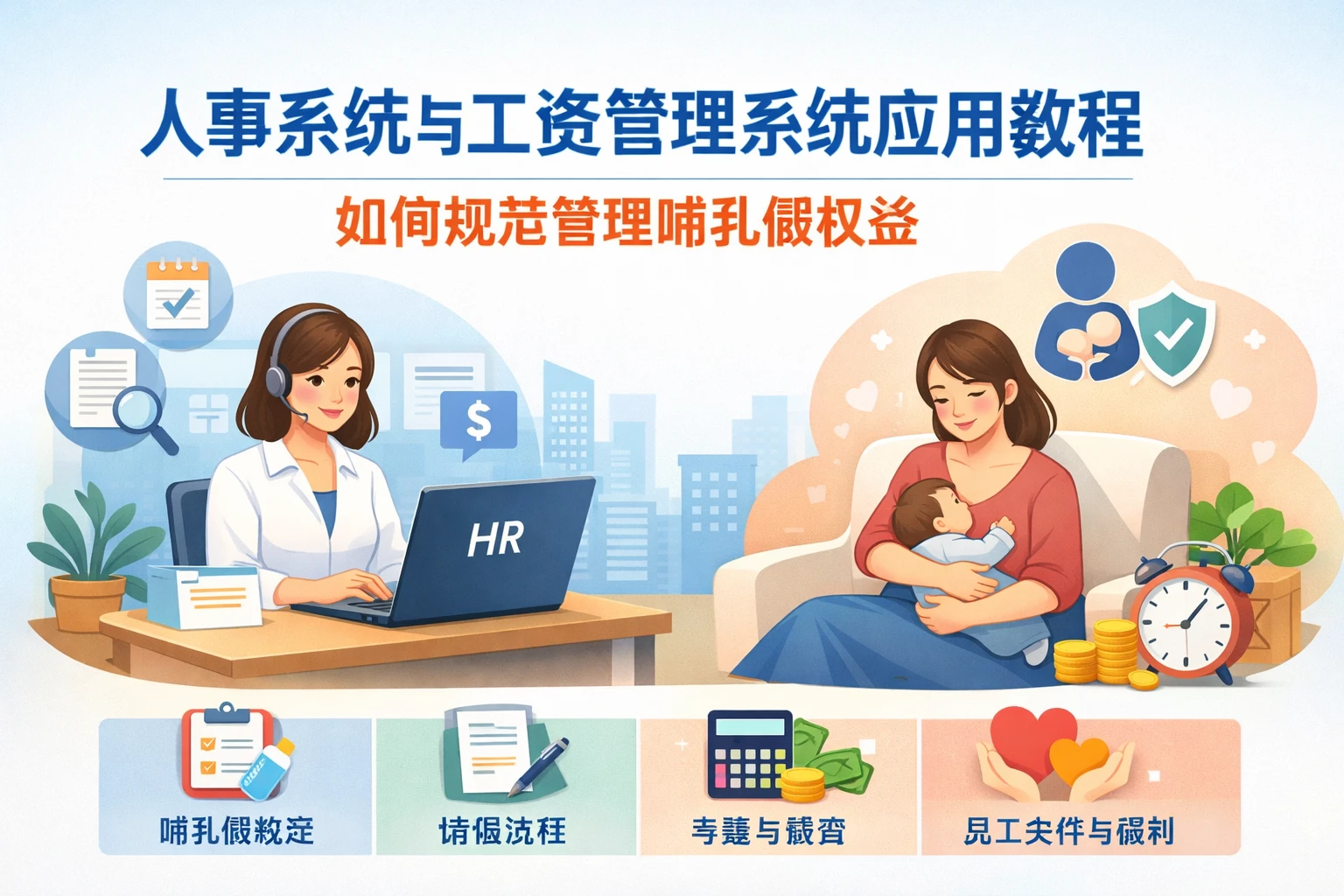 人事系统与工资管理系统应用教程:如何规范管理哺乳假权益