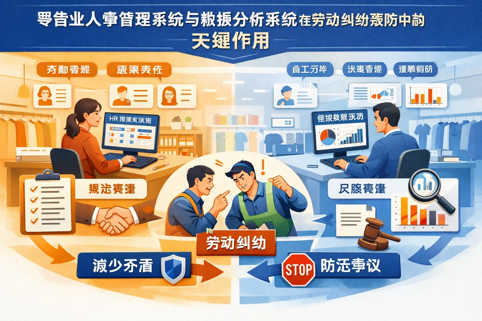 零售业人事管理系统与数据分析系统在劳动纠纷预防中的关键作用