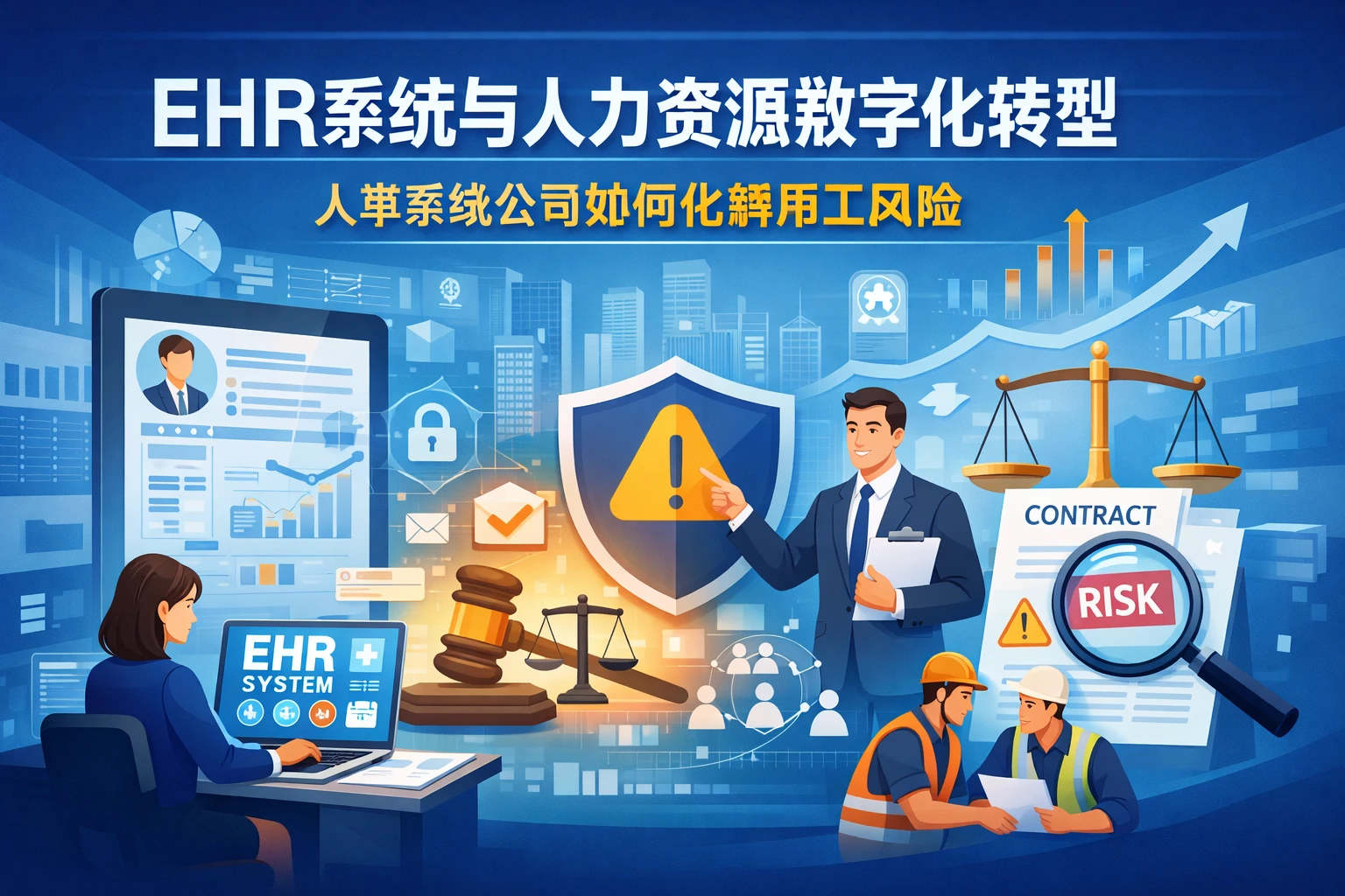 EHR系统与人力资源数字化转型：人事系统公司如何化解用工风险