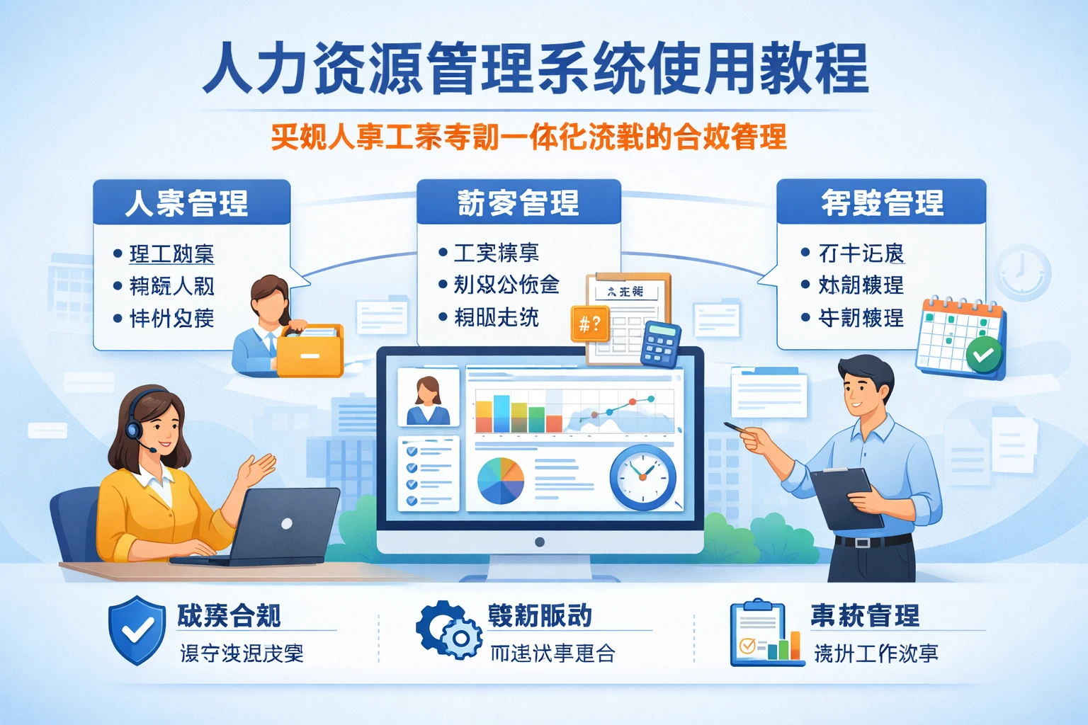 人力资源管理系统使用教程：实现人事工资考勤一体化系统的合规管理