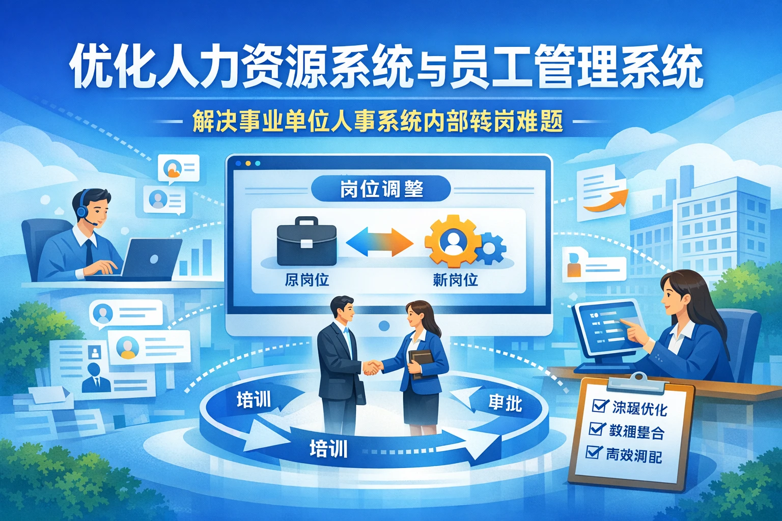 优化人力资源系统与员工管理系统：解决事业单位人事系统内部转岗难题