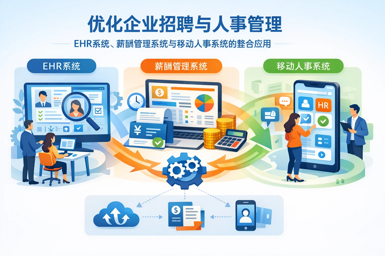 优化企业招聘与人事管理：EHR系统、薪酬管理系统与移动人事系统的整合应用