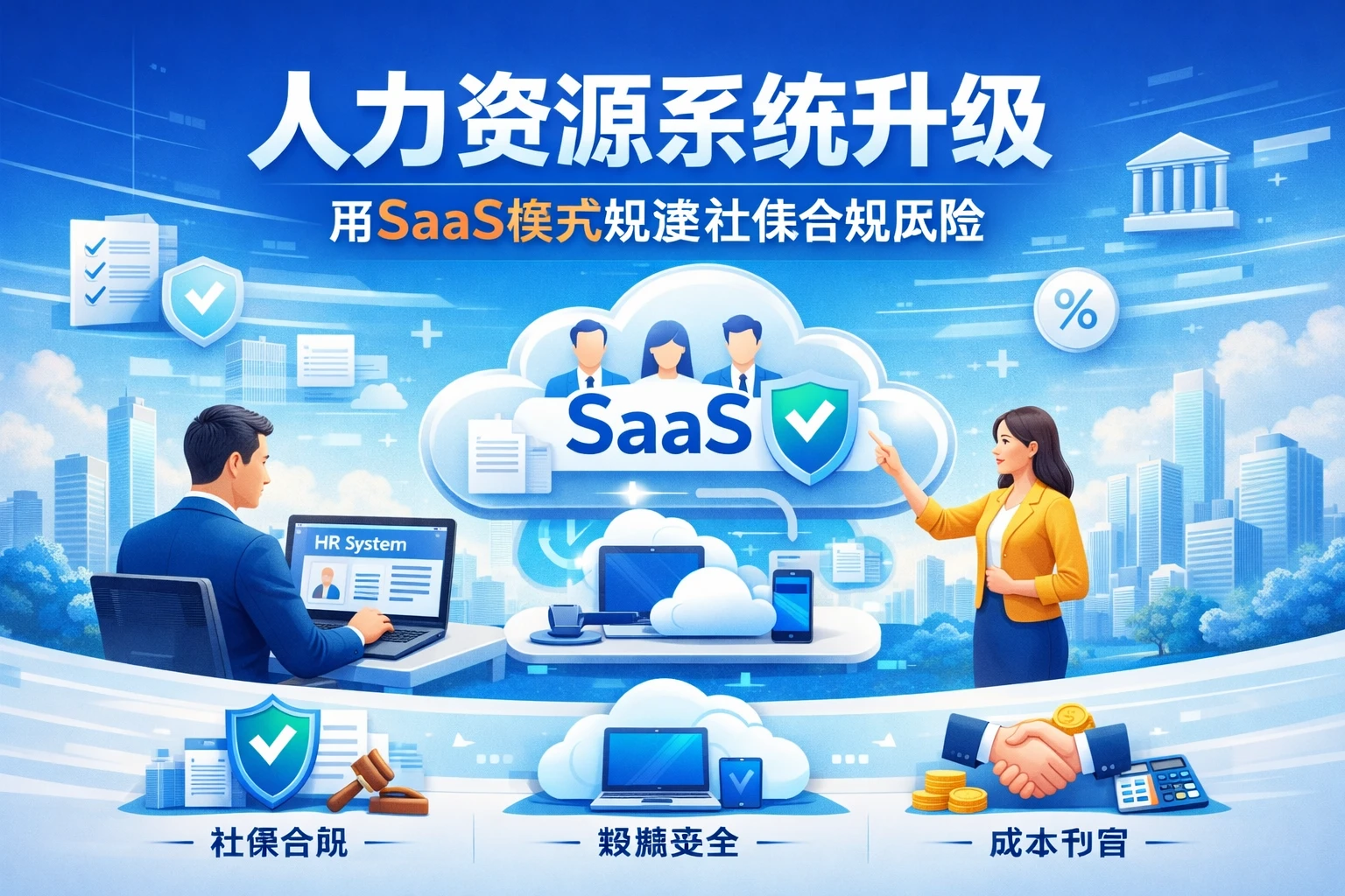 人力资源系统升级：用SaaS模式规避社保合规风险