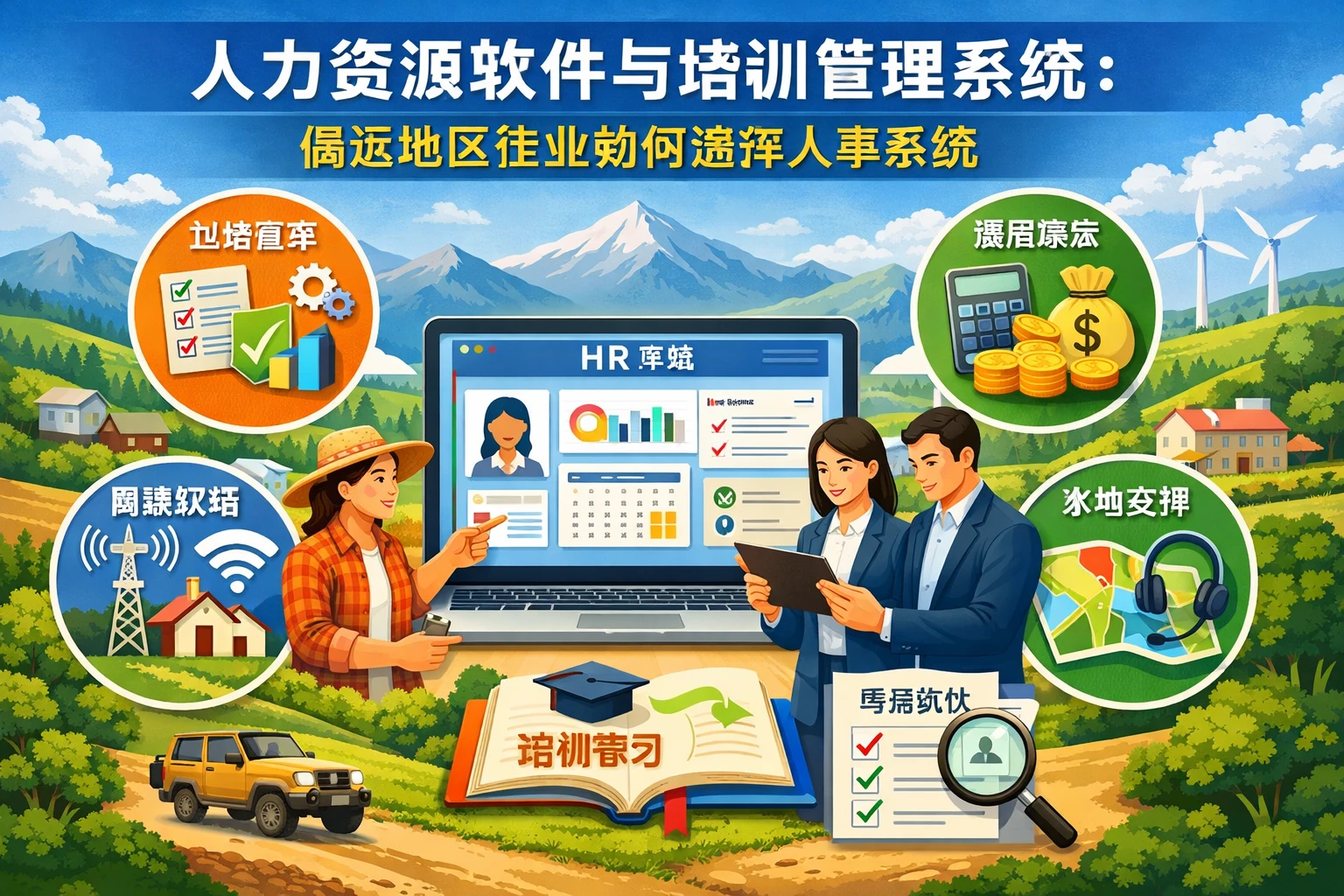 人力资源软件与培训管理系统：偏远地区企业如何选择人事系统