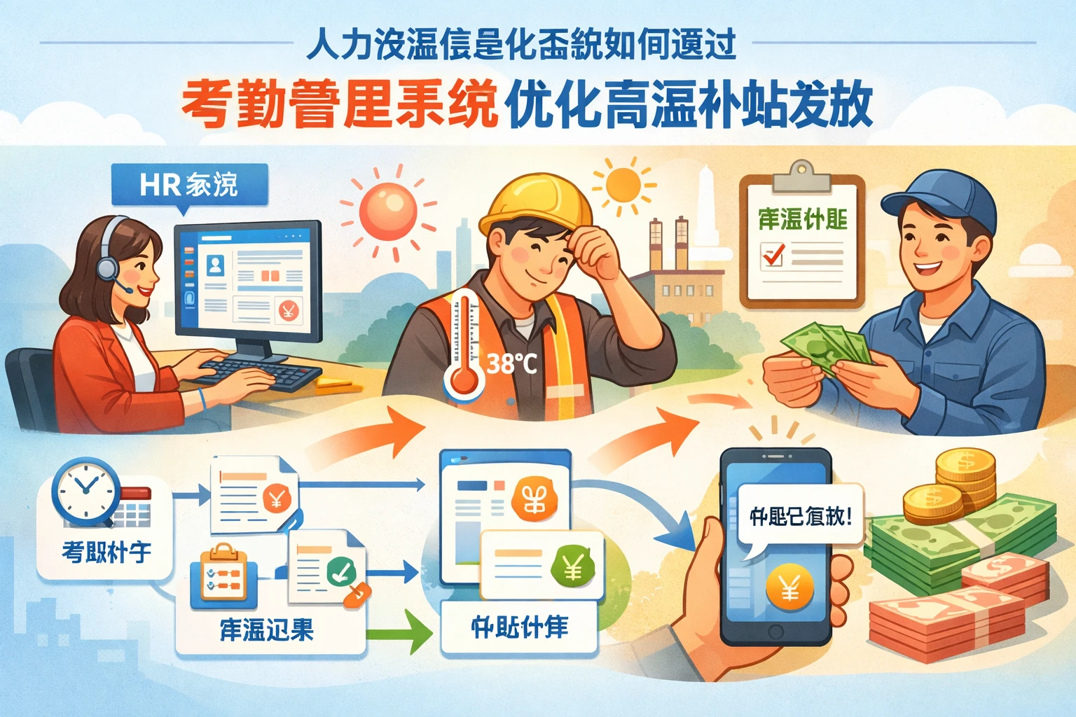 人力资源信息化系统如何通过考勤管理系统优化高温补贴发放