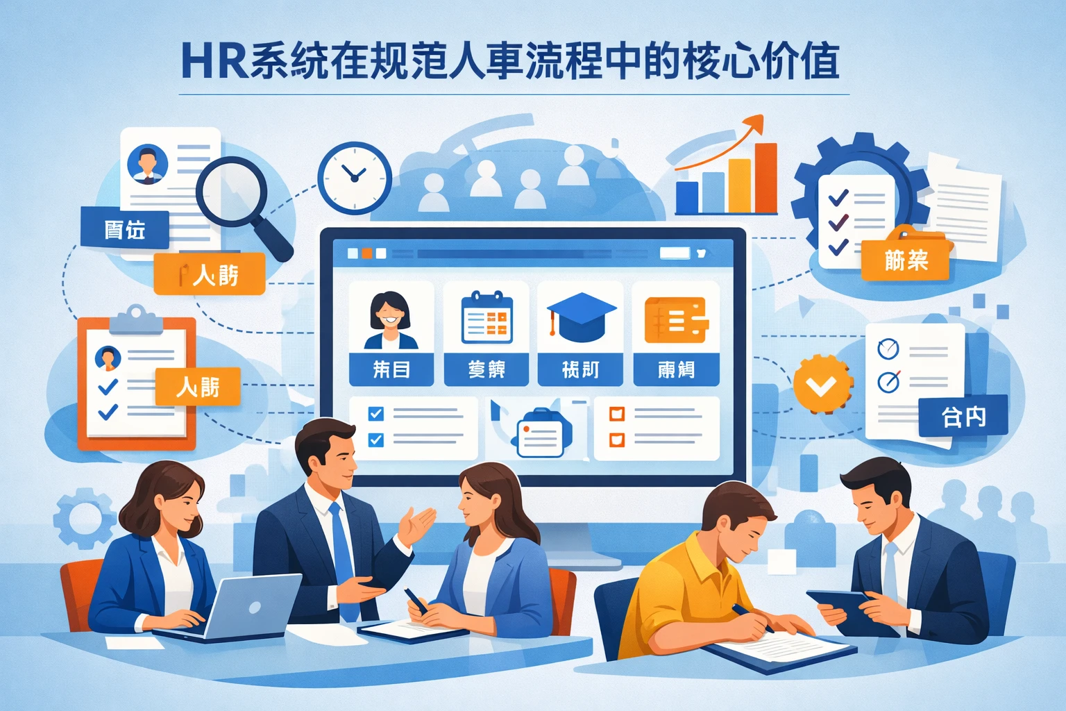 HR系统在规范人事流程中的核心价值