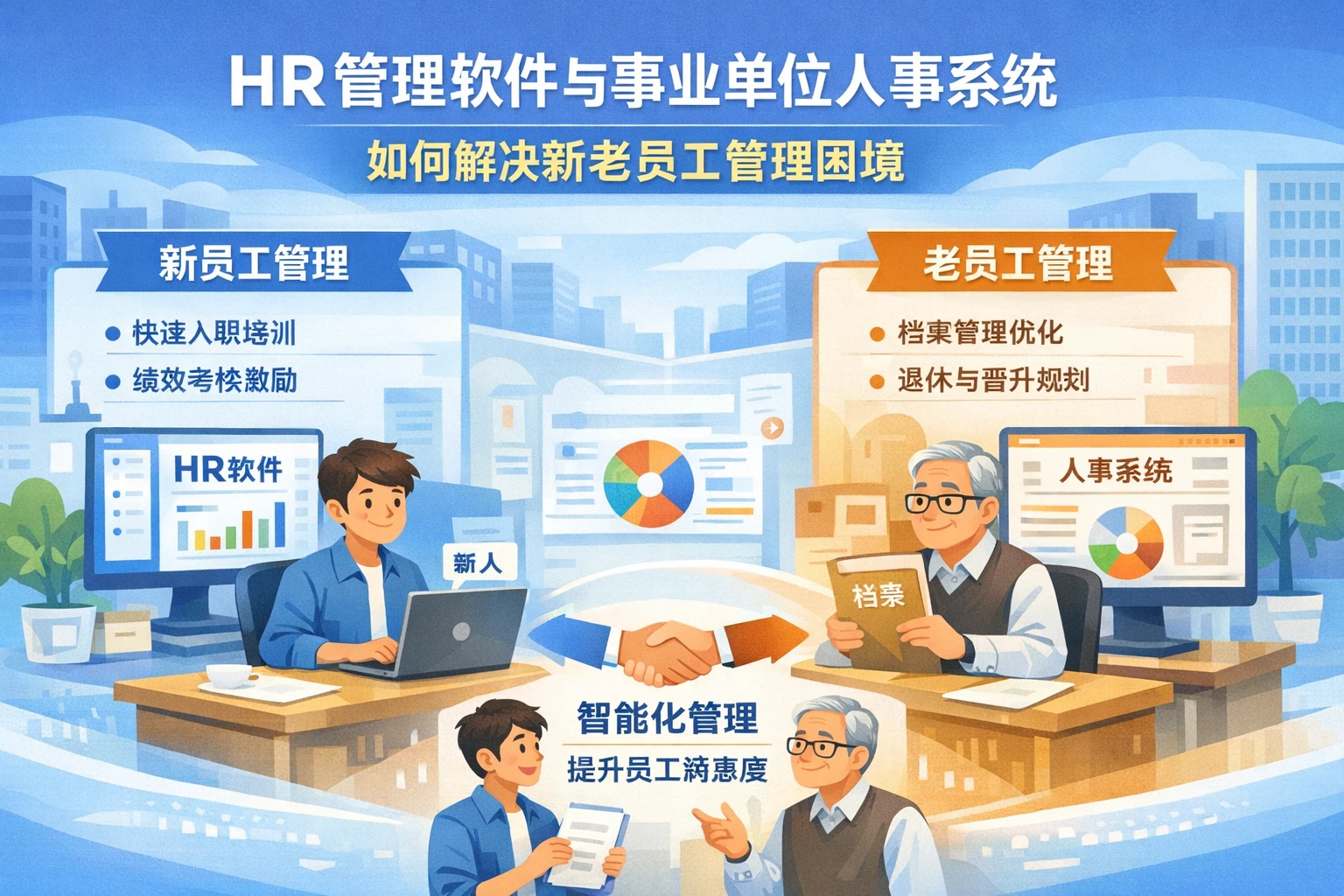 HR管理软件与事业单位人事系统如何解决新老员工管理困境