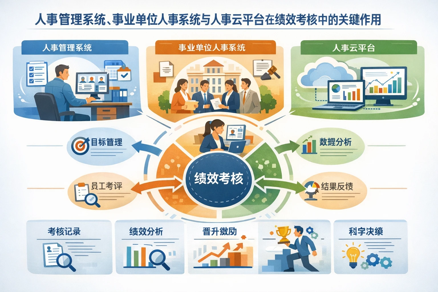人事管理系统、事业单位人事系统与人事云平台在绩效考核中的关键作用